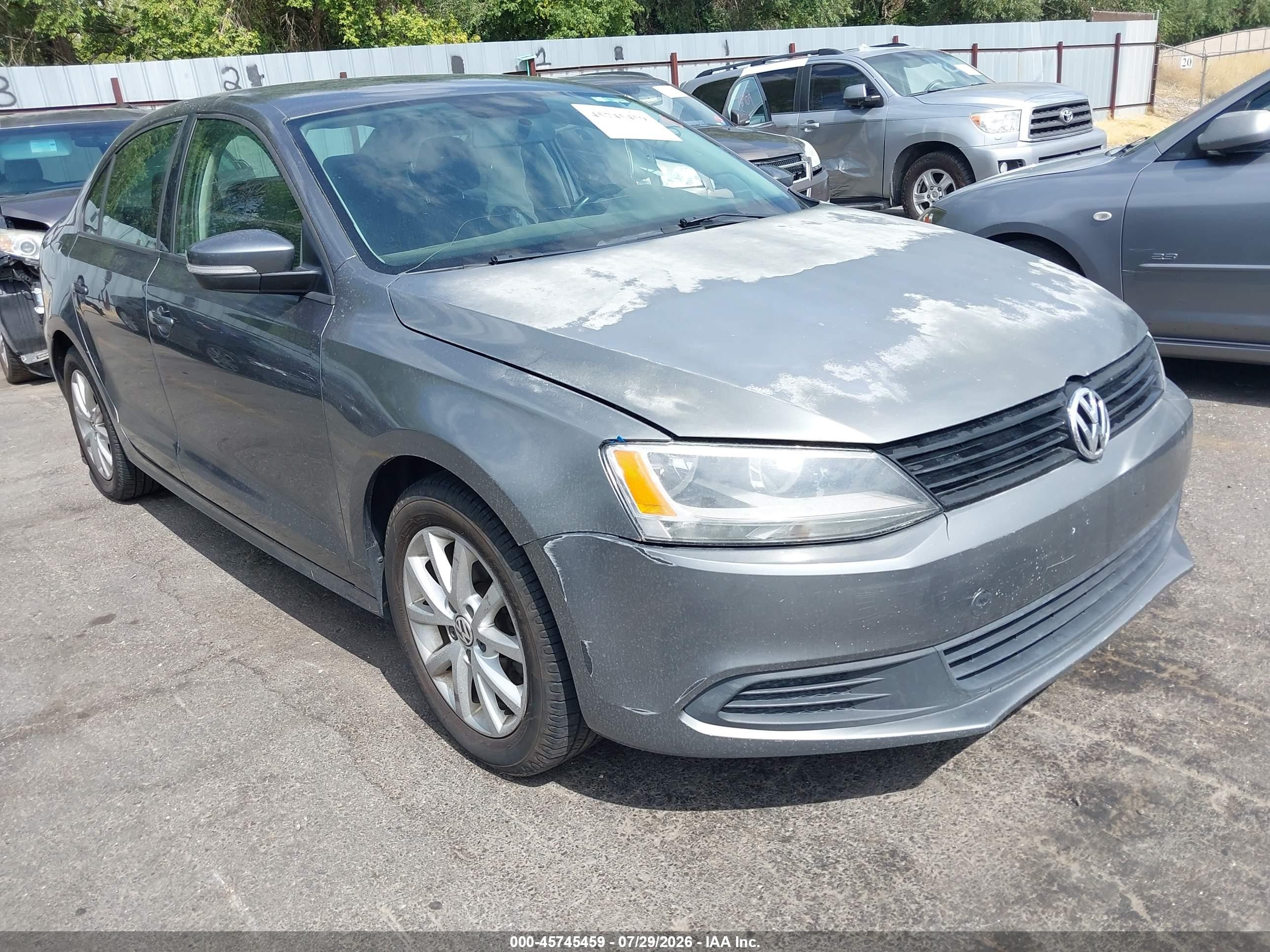 2012 Volkswagen Jetta 2.5l Se Серебряный vin: 3VWDP7AJ3CM126915