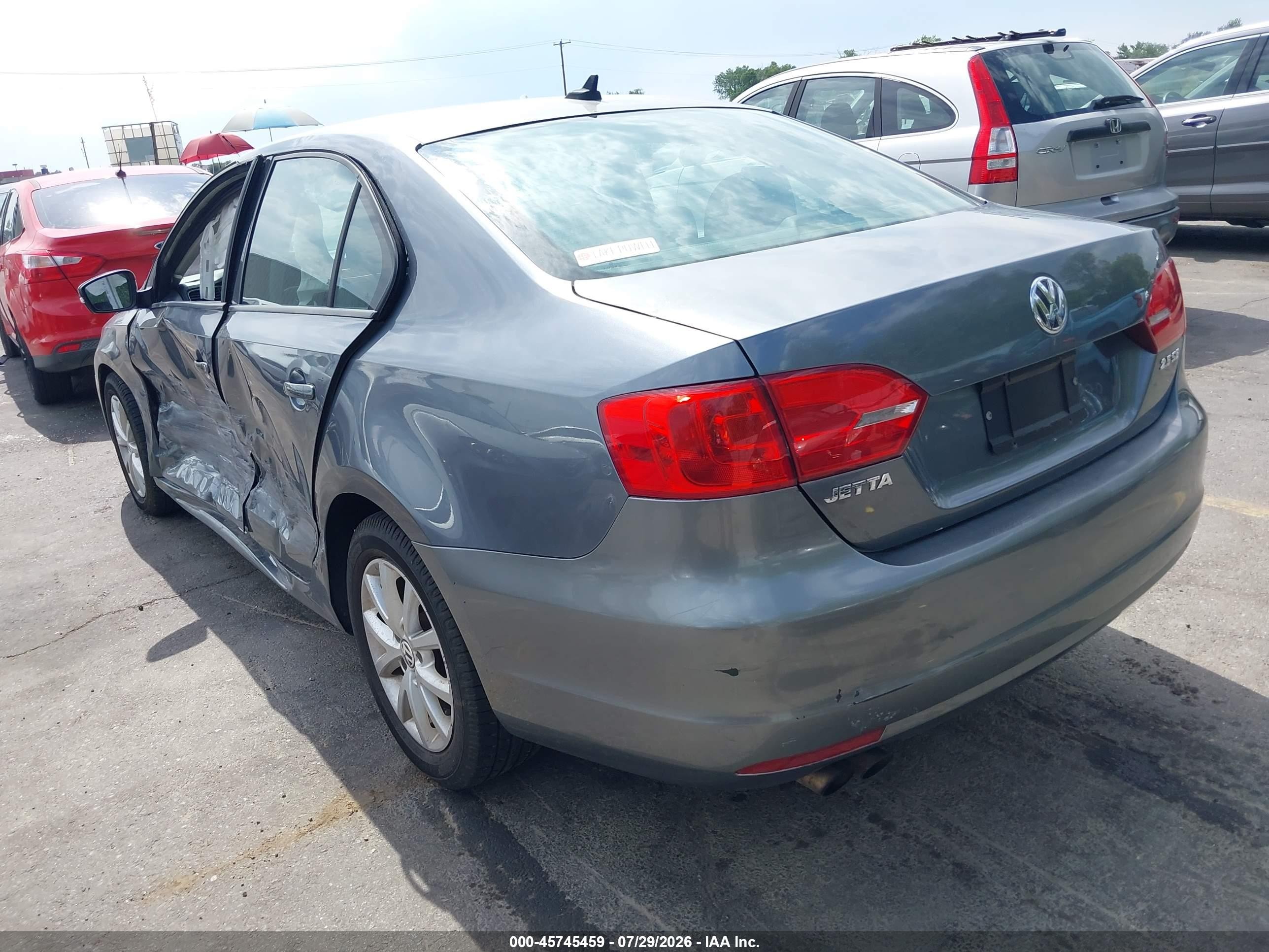 2012 Volkswagen Jetta 2.5l Se Серебряный vin: 3VWDP7AJ3CM126915