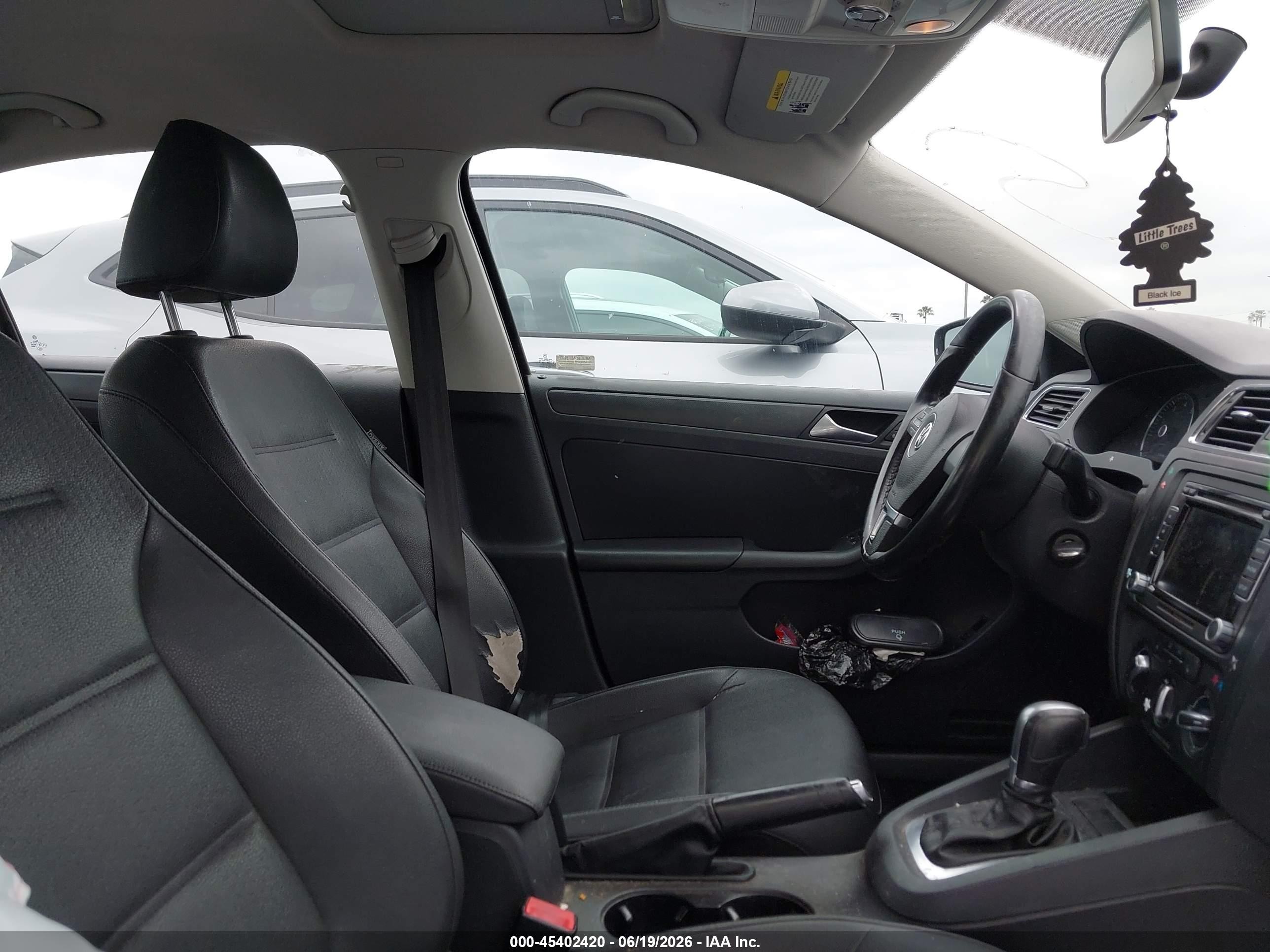2012 Volkswagen Jetta 2.5l Se Black vin: 3VWDP7AJ3CM131824