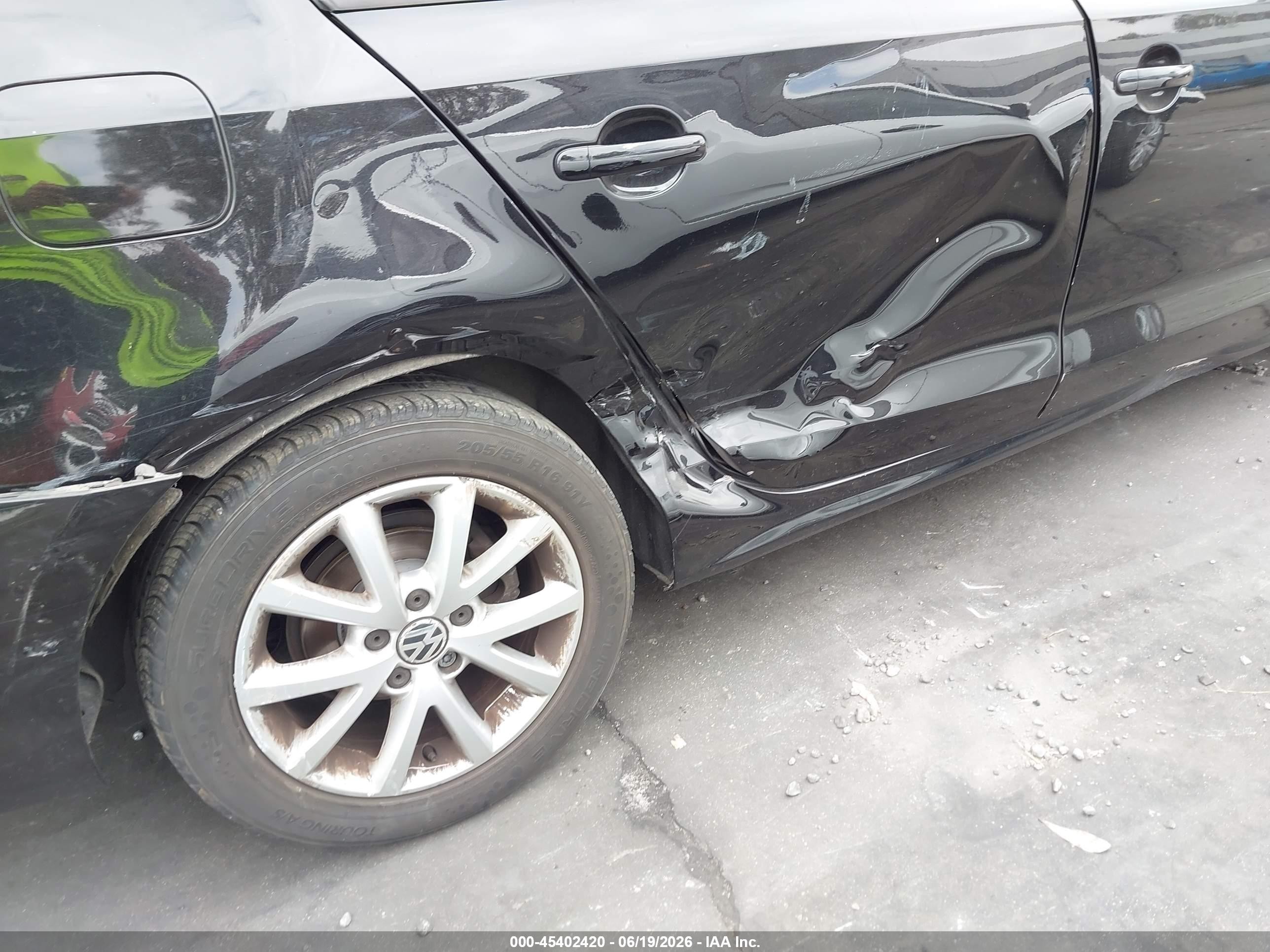 2012 Volkswagen Jetta 2.5l Se Black vin: 3VWDP7AJ3CM131824