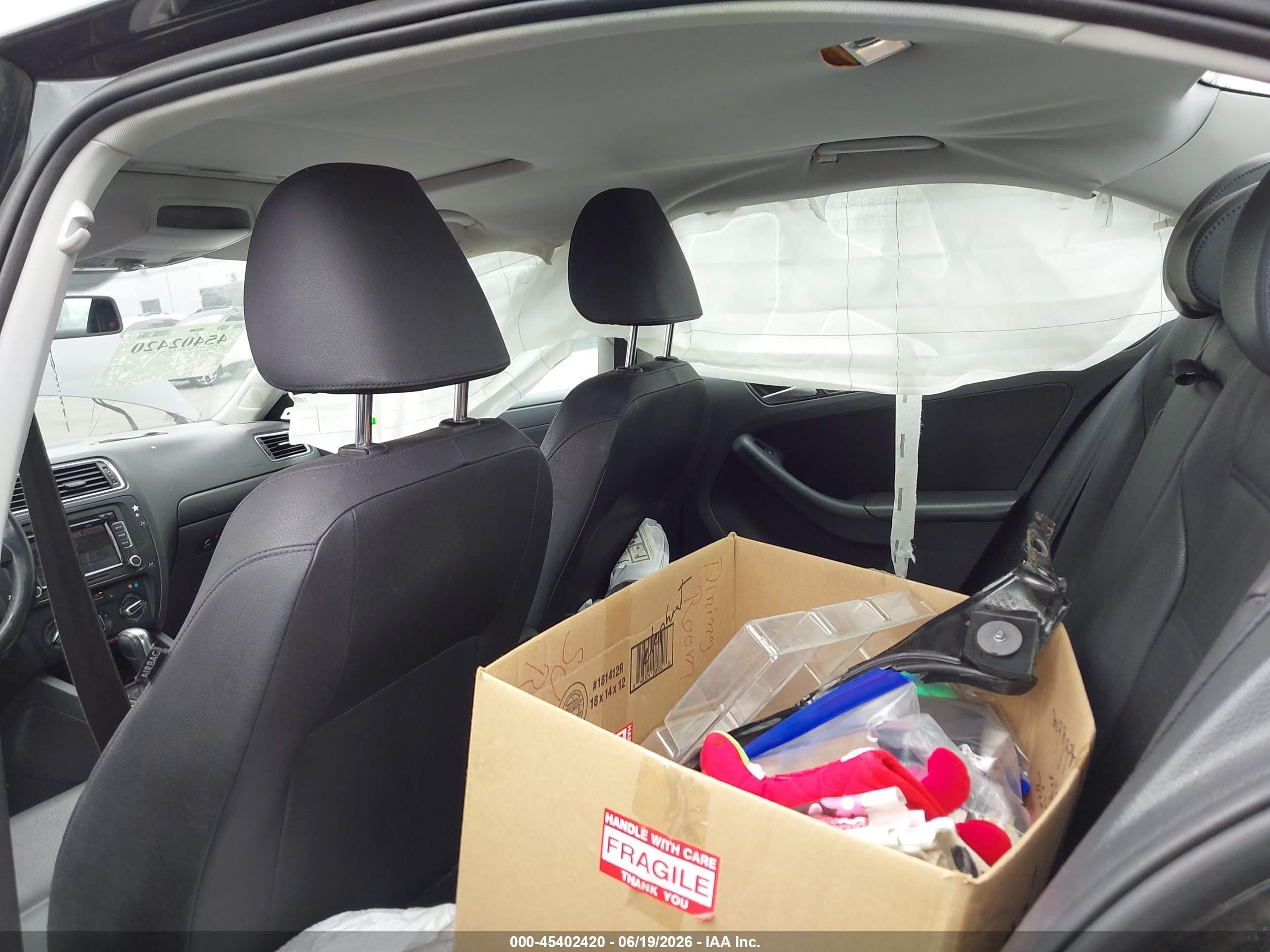 2012 Volkswagen Jetta 2.5l Se Black vin: 3VWDP7AJ3CM131824