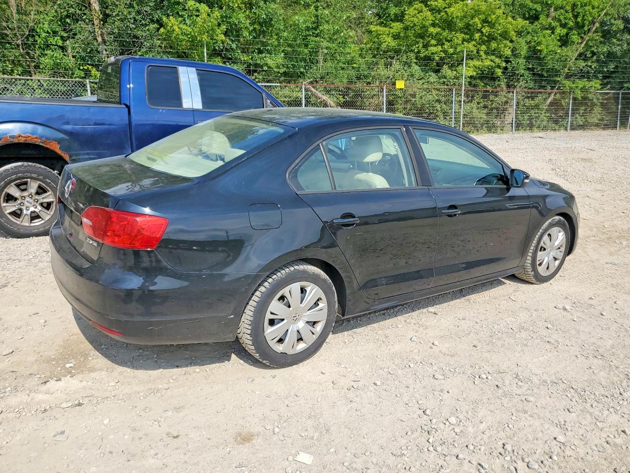 2012 Volkswagen Jetta Se Black vin: 3VWDP7AJ3CM309831