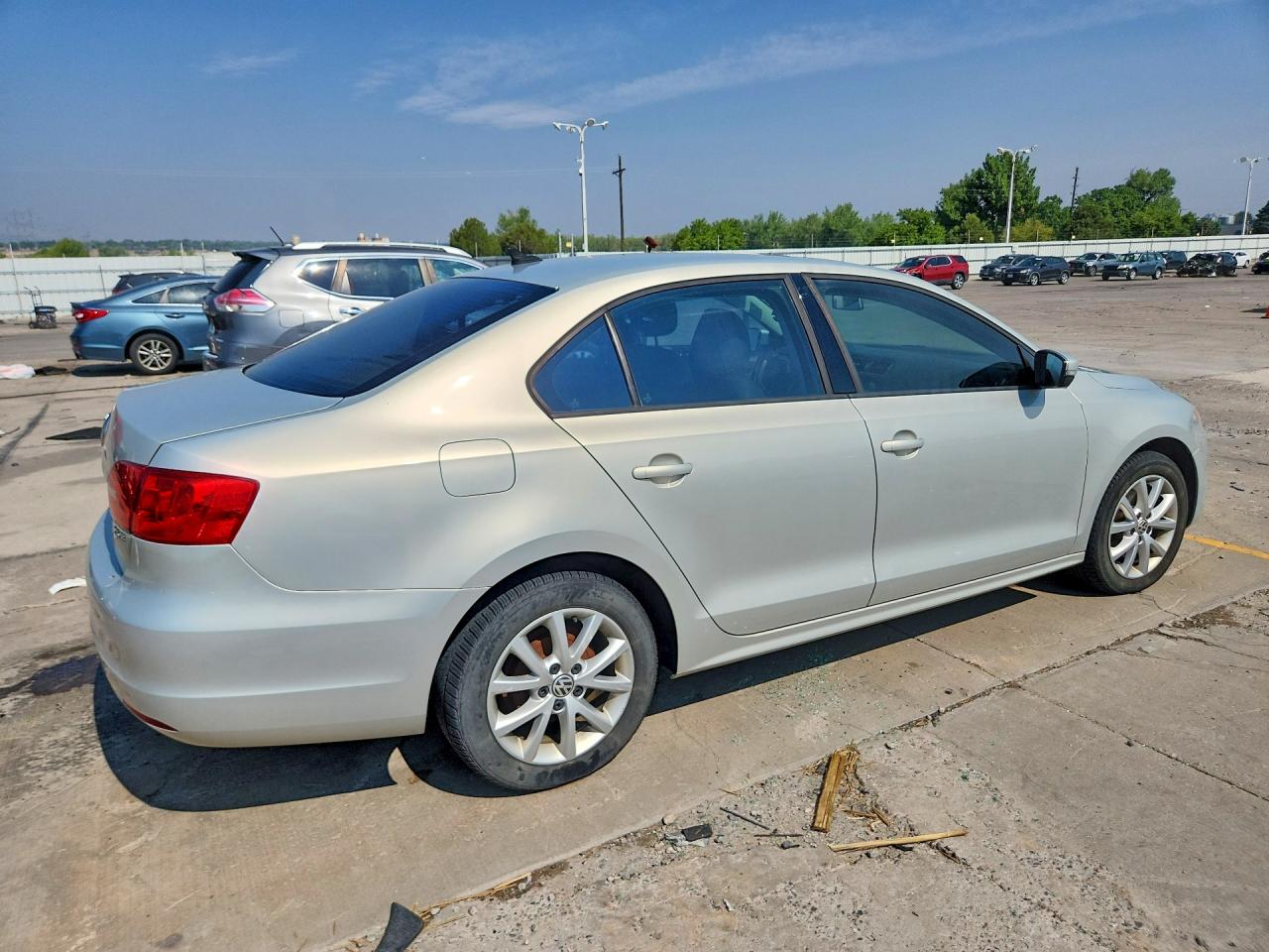 2012 Volkswagen Jetta Se Silver vin: 3VWDP7AJ3CM321879