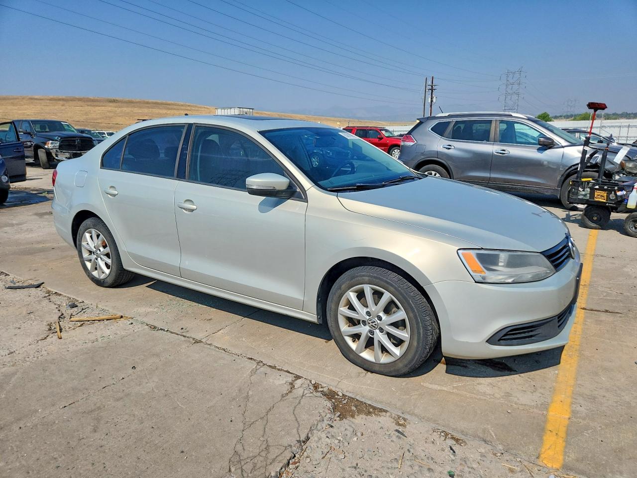 2012 Volkswagen Jetta Se Silver vin: 3VWDP7AJ3CM321879