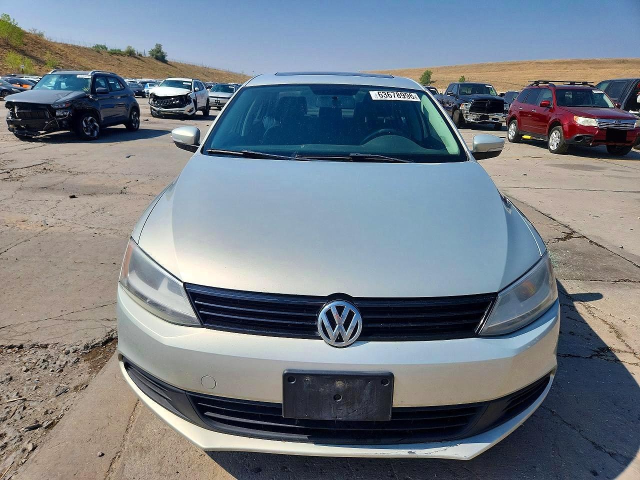 2012 Volkswagen Jetta Se Silver vin: 3VWDP7AJ3CM321879