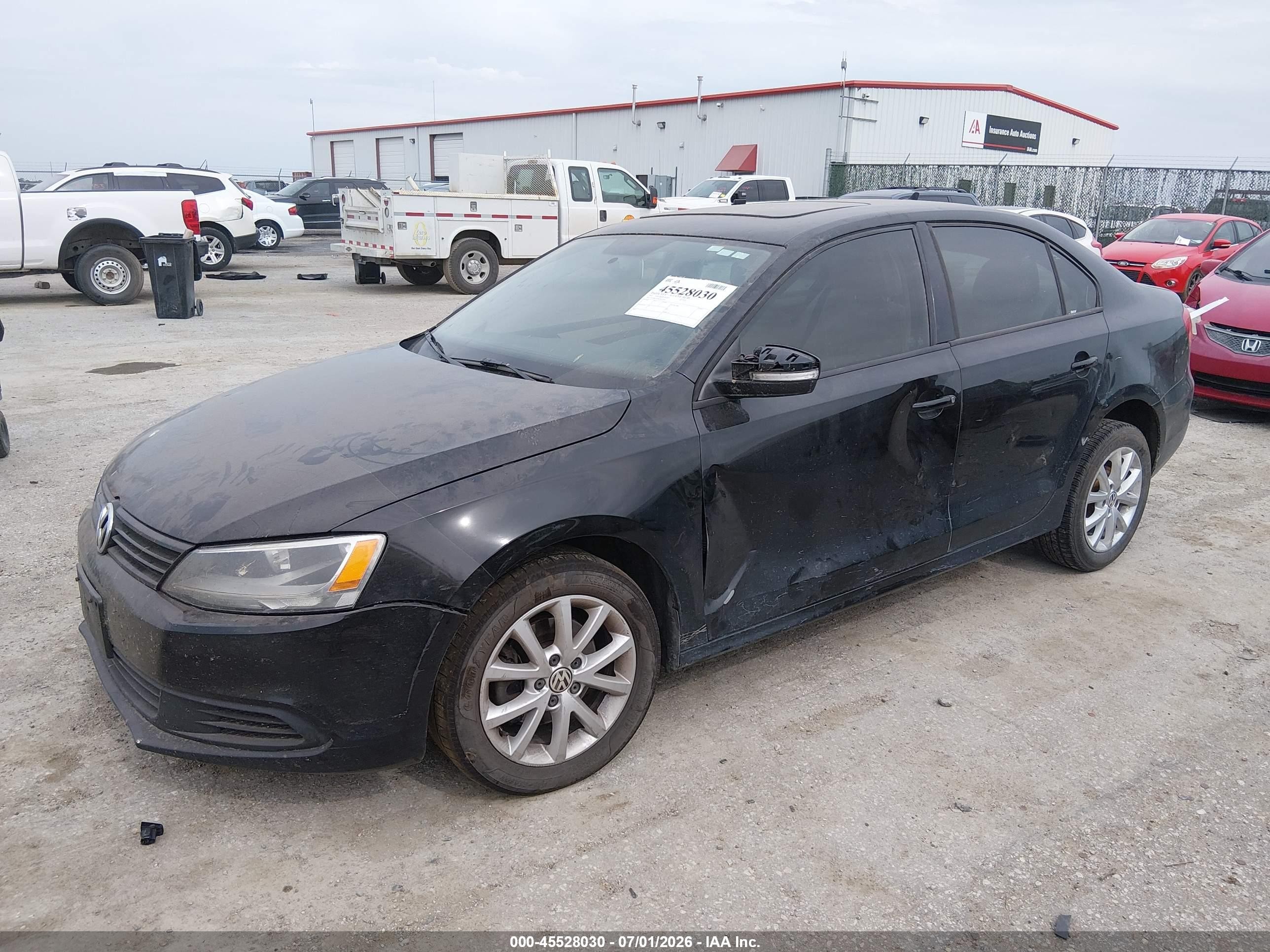 2012 Volkswagen Jetta 2.5l Se Black vin: 3VWDP7AJ3CM322725