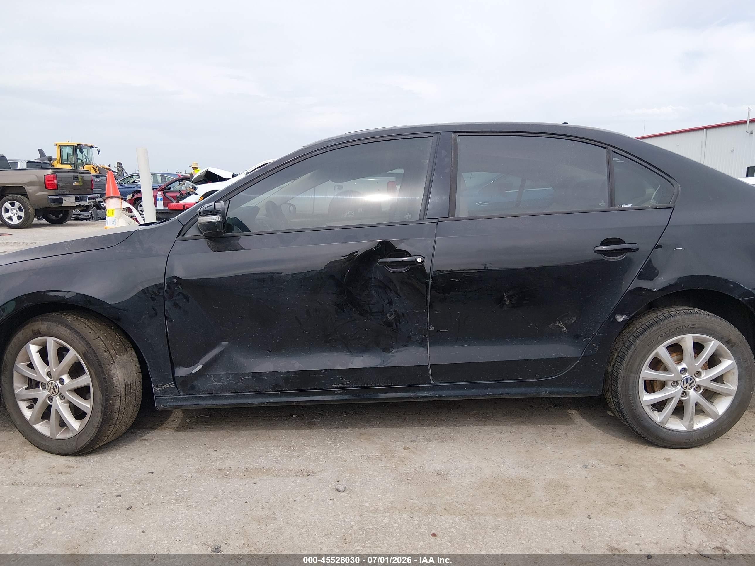 2012 Volkswagen Jetta 2.5l Se Black vin: 3VWDP7AJ3CM322725
