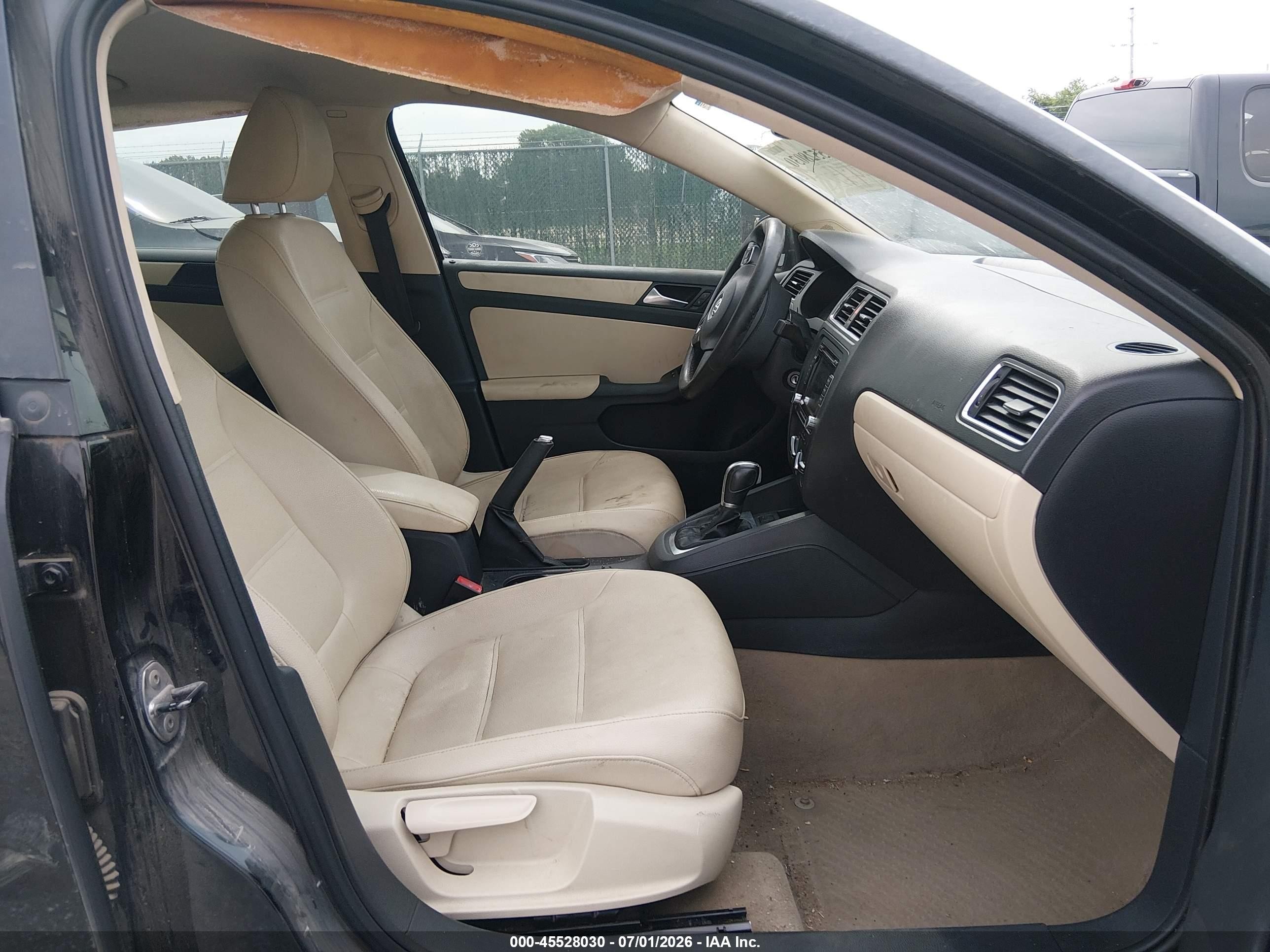 2012 Volkswagen Jetta 2.5l Se Black vin: 3VWDP7AJ3CM322725