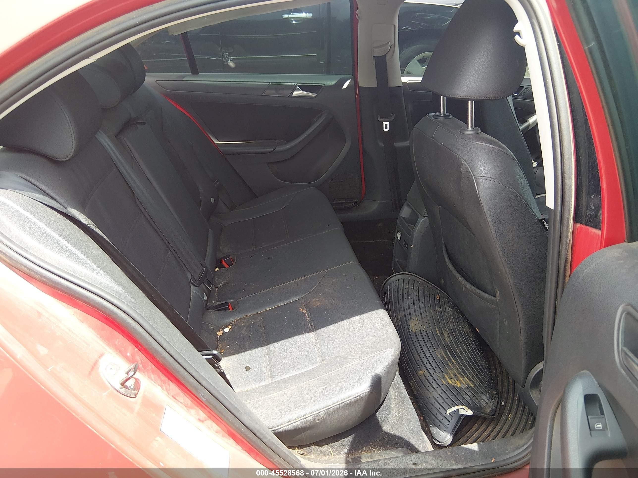 2012 Volkswagen Jetta 2.5l Se Красный vin: 3VWDP7AJ3CM333482