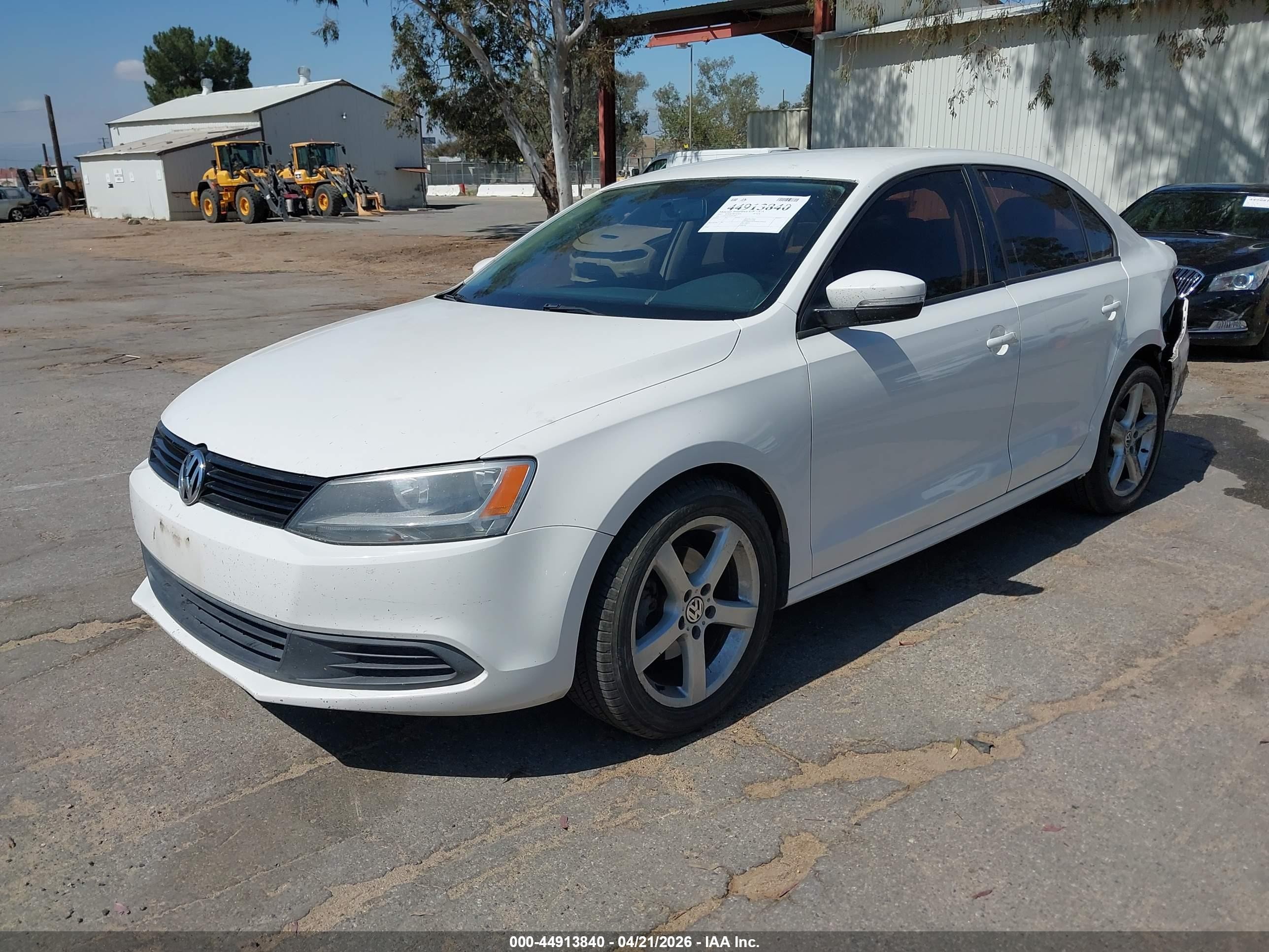 2012 Volkswagen Jetta 2.5l Se White vin: 3VWDP7AJ3CM344823