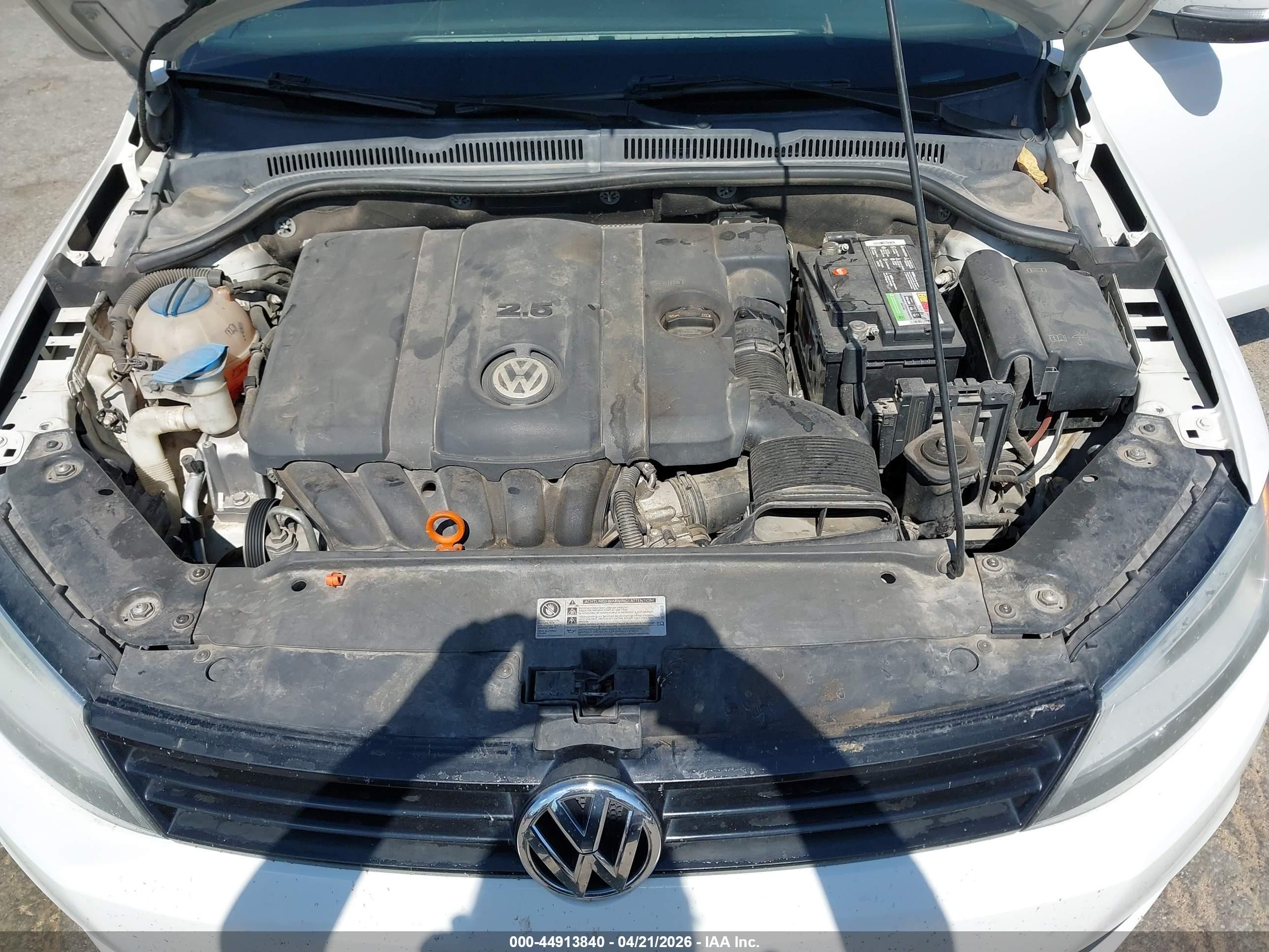2012 Volkswagen Jetta 2.5l Se White vin: 3VWDP7AJ3CM344823