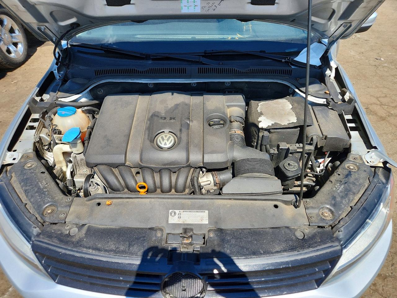 2012 Volkswagen Jetta Se Silver vin: 3VWDP7AJ3CM347446