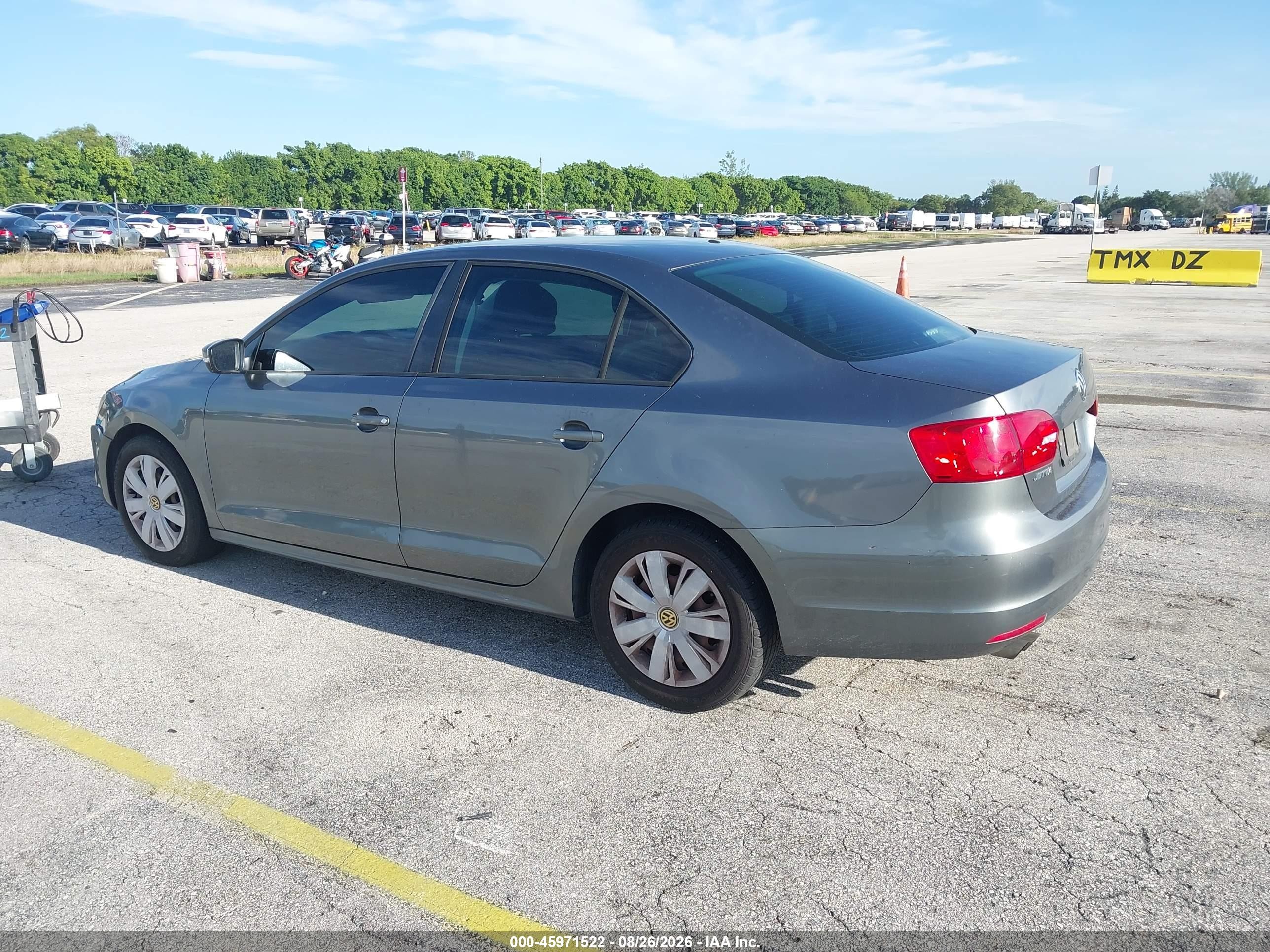 2012 Volkswagen Jetta 2.5l Se Gray vin: 3VWDP7AJ3CM388143