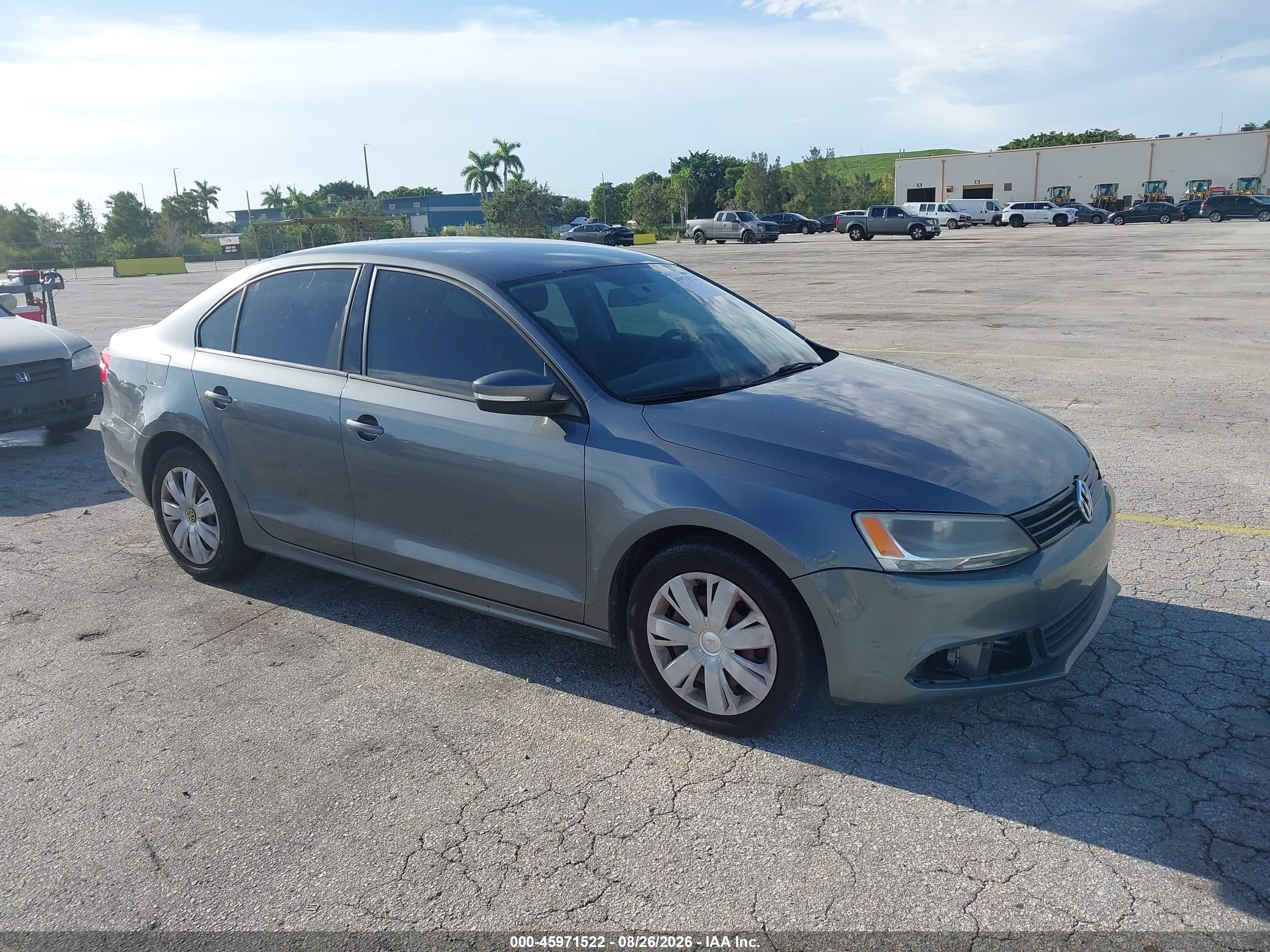 2012 Volkswagen Jetta 2.5l Se Gray vin: 3VWDP7AJ3CM388143