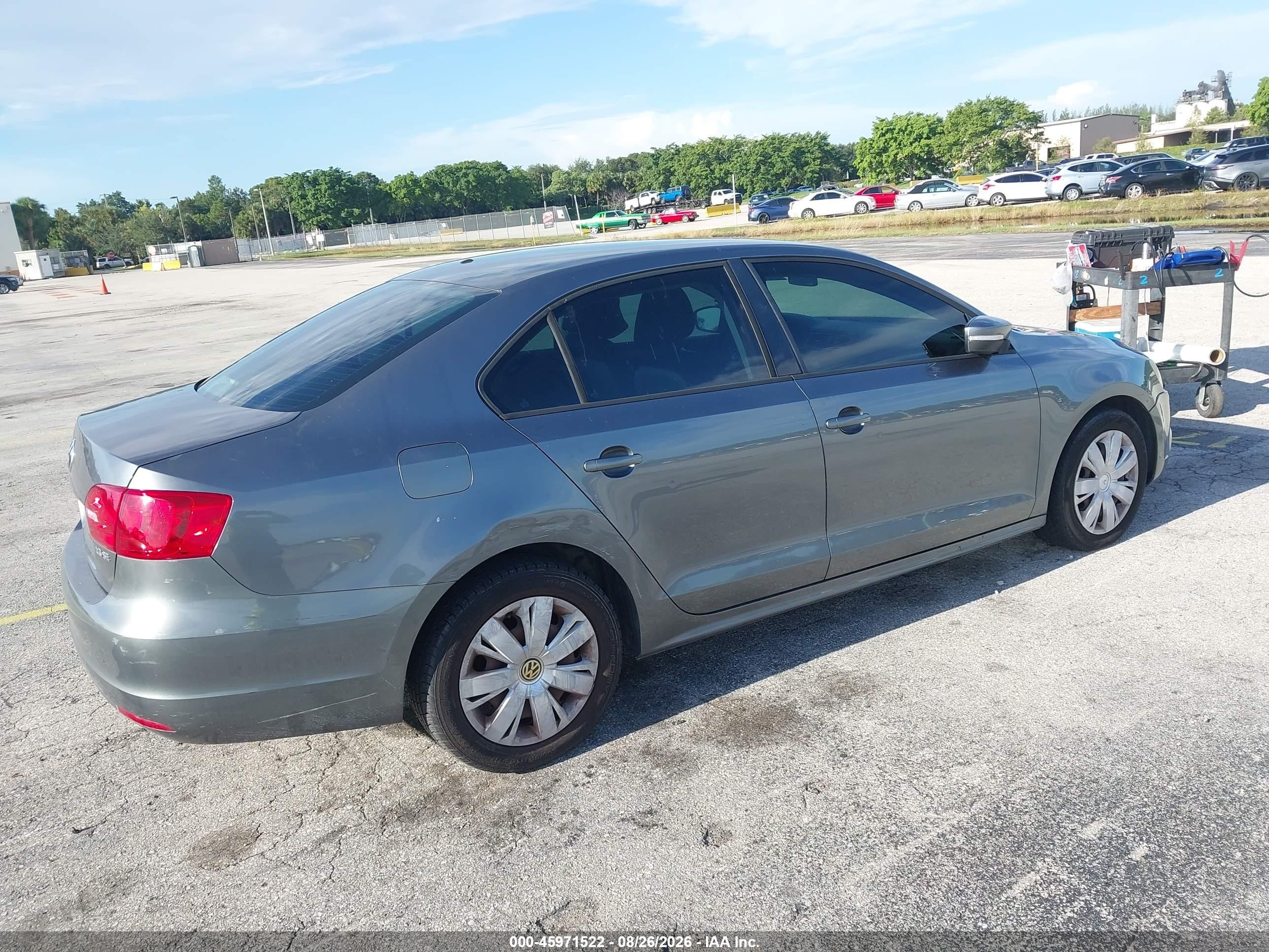 2012 Volkswagen Jetta 2.5l Se Gray vin: 3VWDP7AJ3CM388143