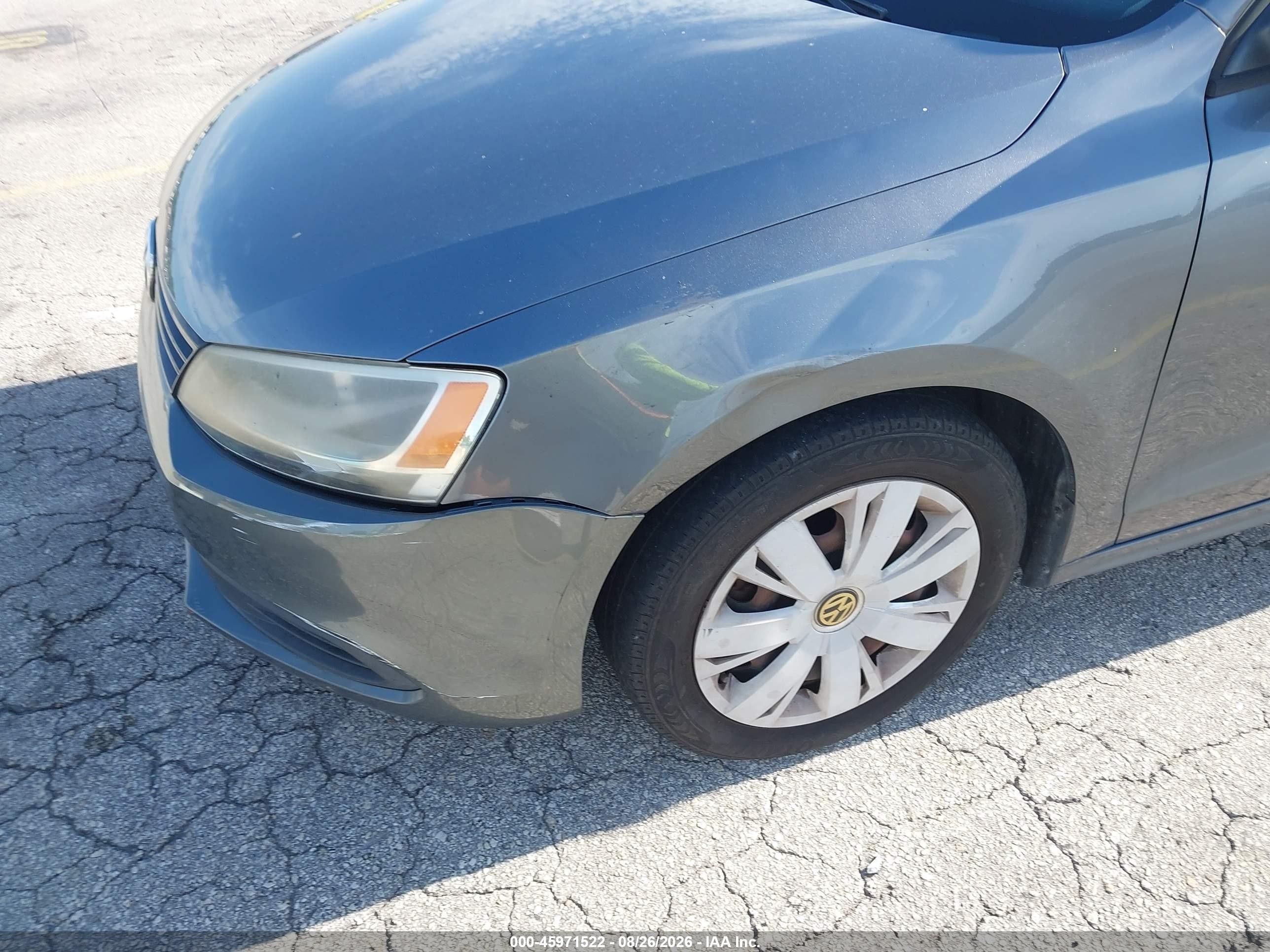 2012 Volkswagen Jetta 2.5l Se Gray vin: 3VWDP7AJ3CM388143