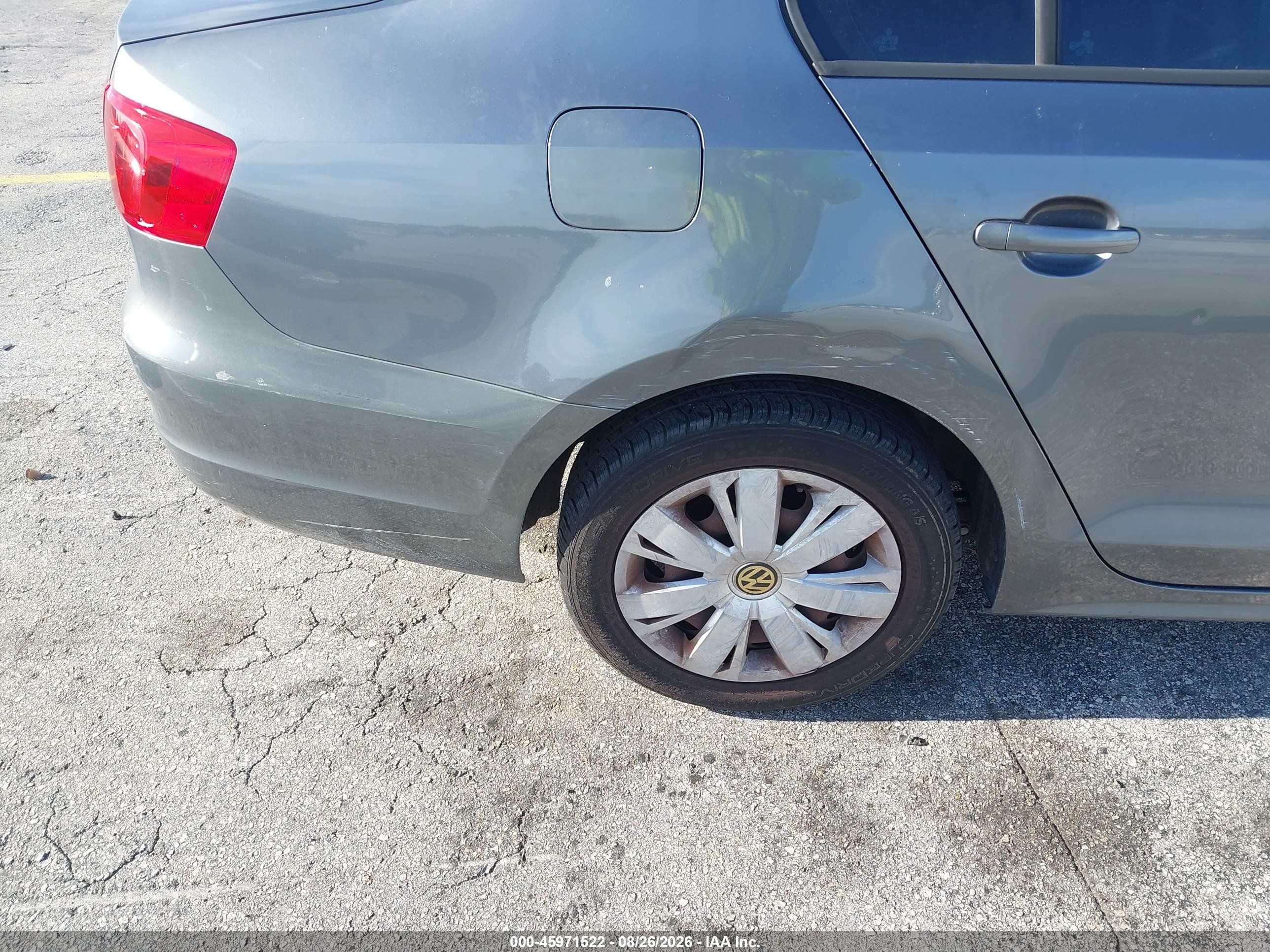 2012 Volkswagen Jetta 2.5l Se Gray vin: 3VWDP7AJ3CM388143