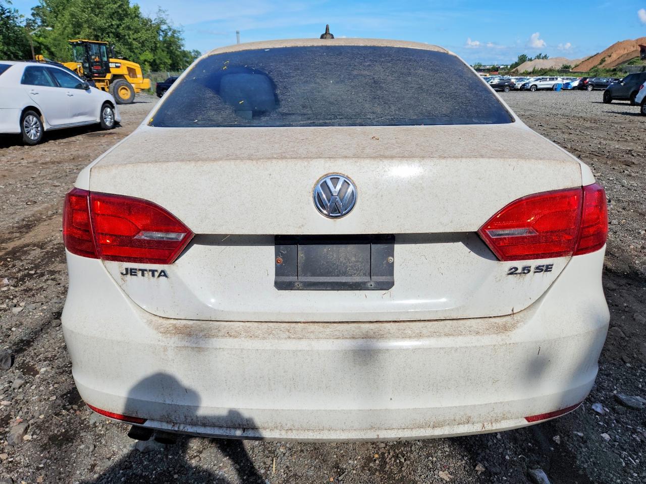 2012 Volkswagen Jetta Se White vin: 3VWDP7AJ3CM396923