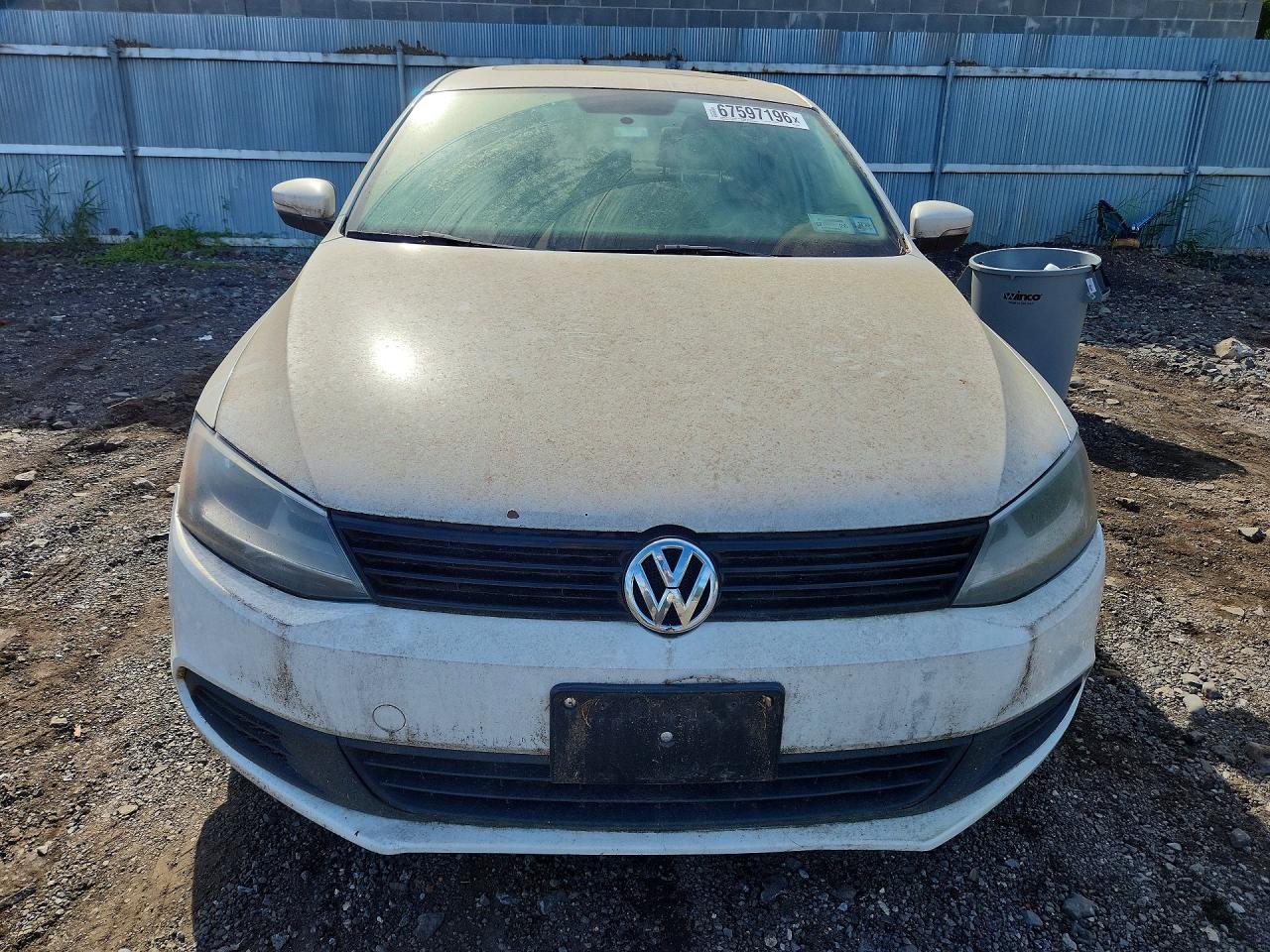 2012 Volkswagen Jetta Se White vin: 3VWDP7AJ3CM396923