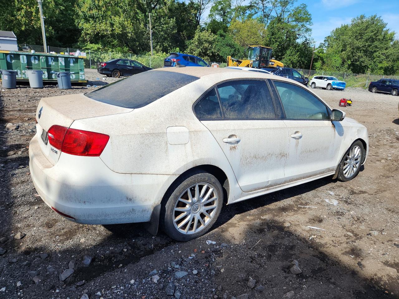 2012 Volkswagen Jetta Se White vin: 3VWDP7AJ3CM396923