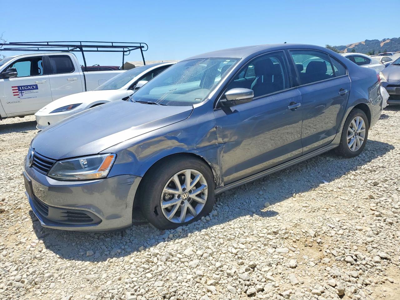 2012 Volkswagen Jetta Se Gray vin: 3VWDP7AJ3CM404440