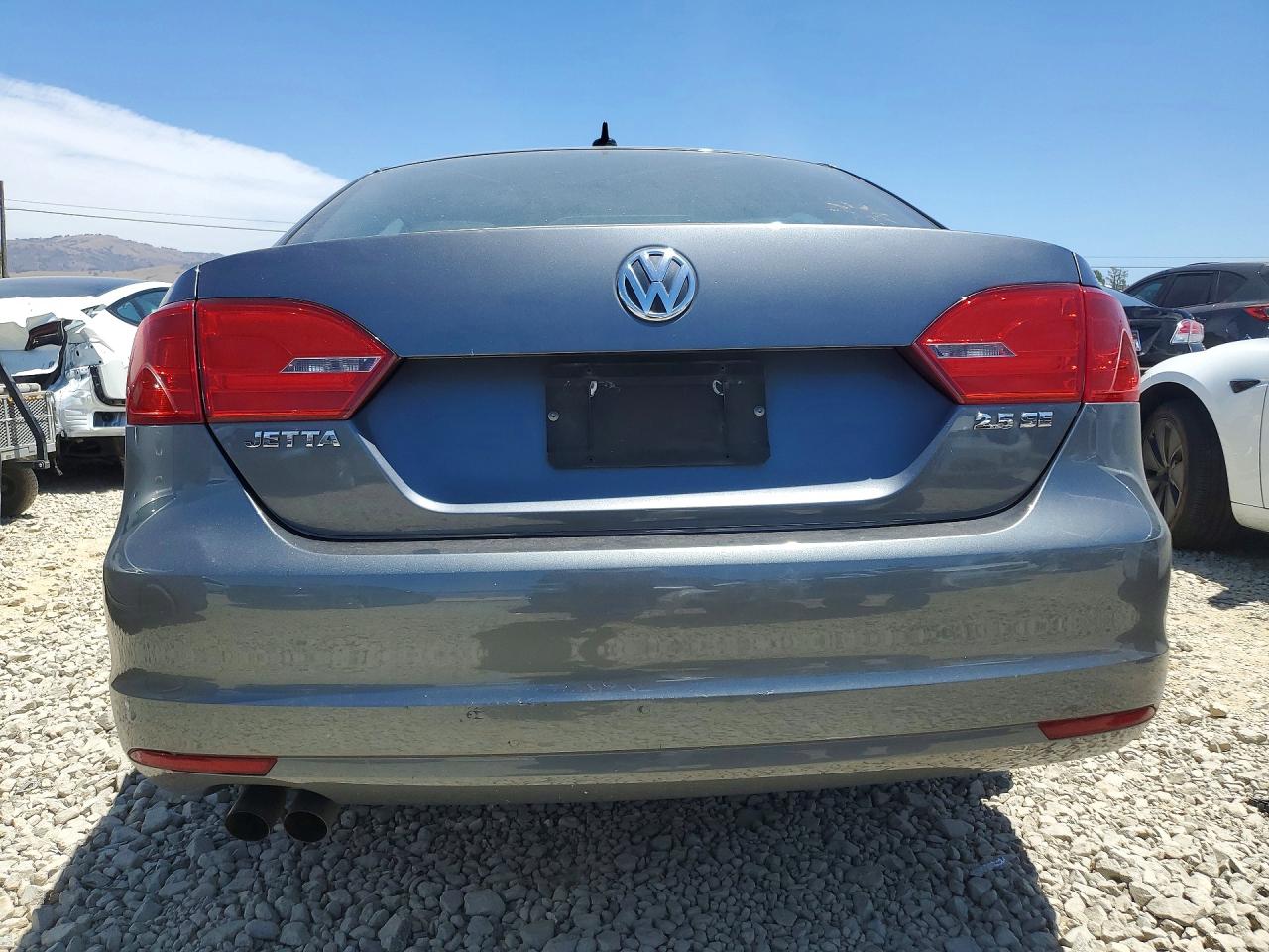 2012 Volkswagen Jetta Se Gray vin: 3VWDP7AJ3CM404440