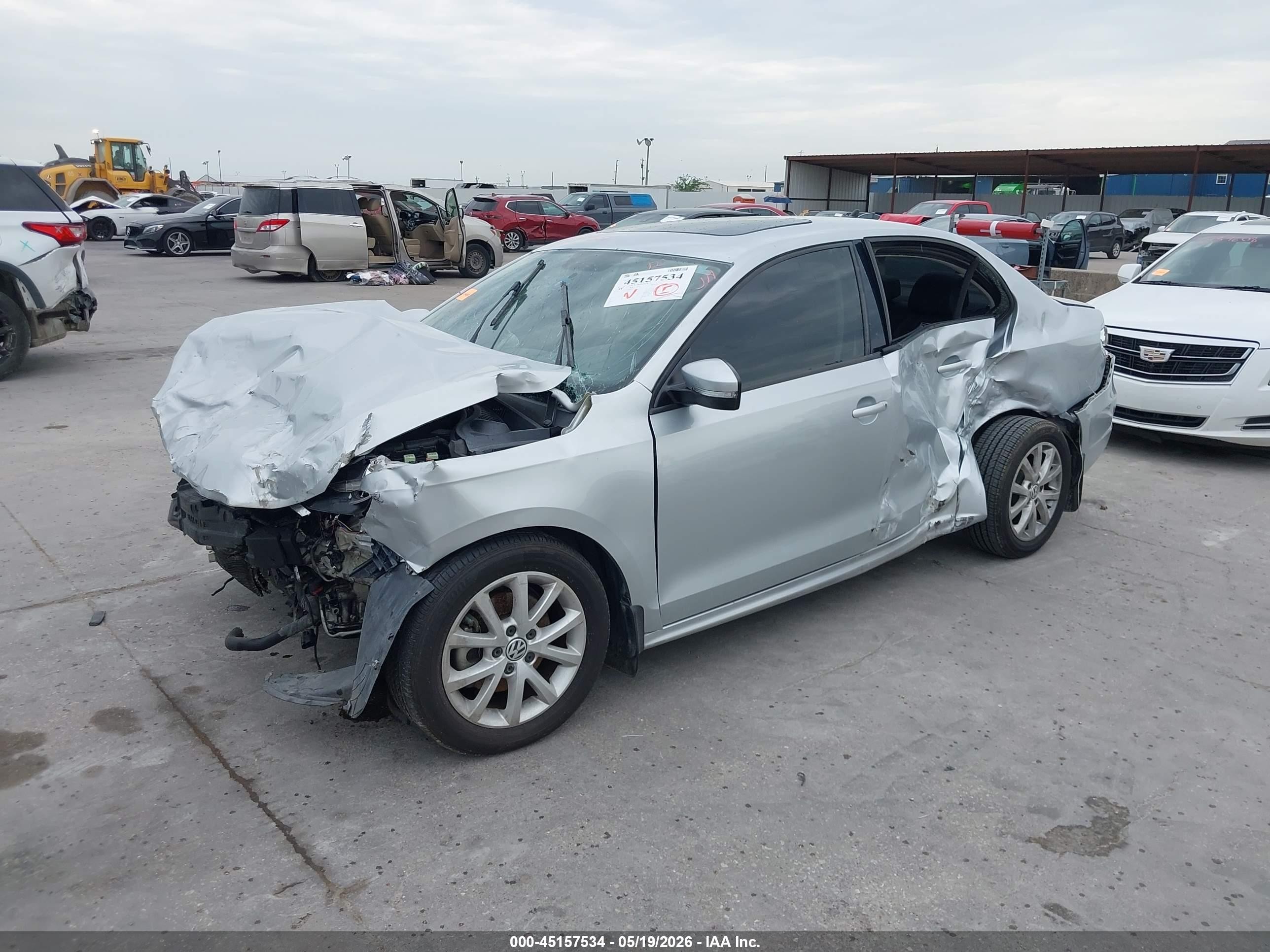 2012 Volkswagen Jetta 2.5l Se Silver vin: 3VWDP7AJ3CM412070