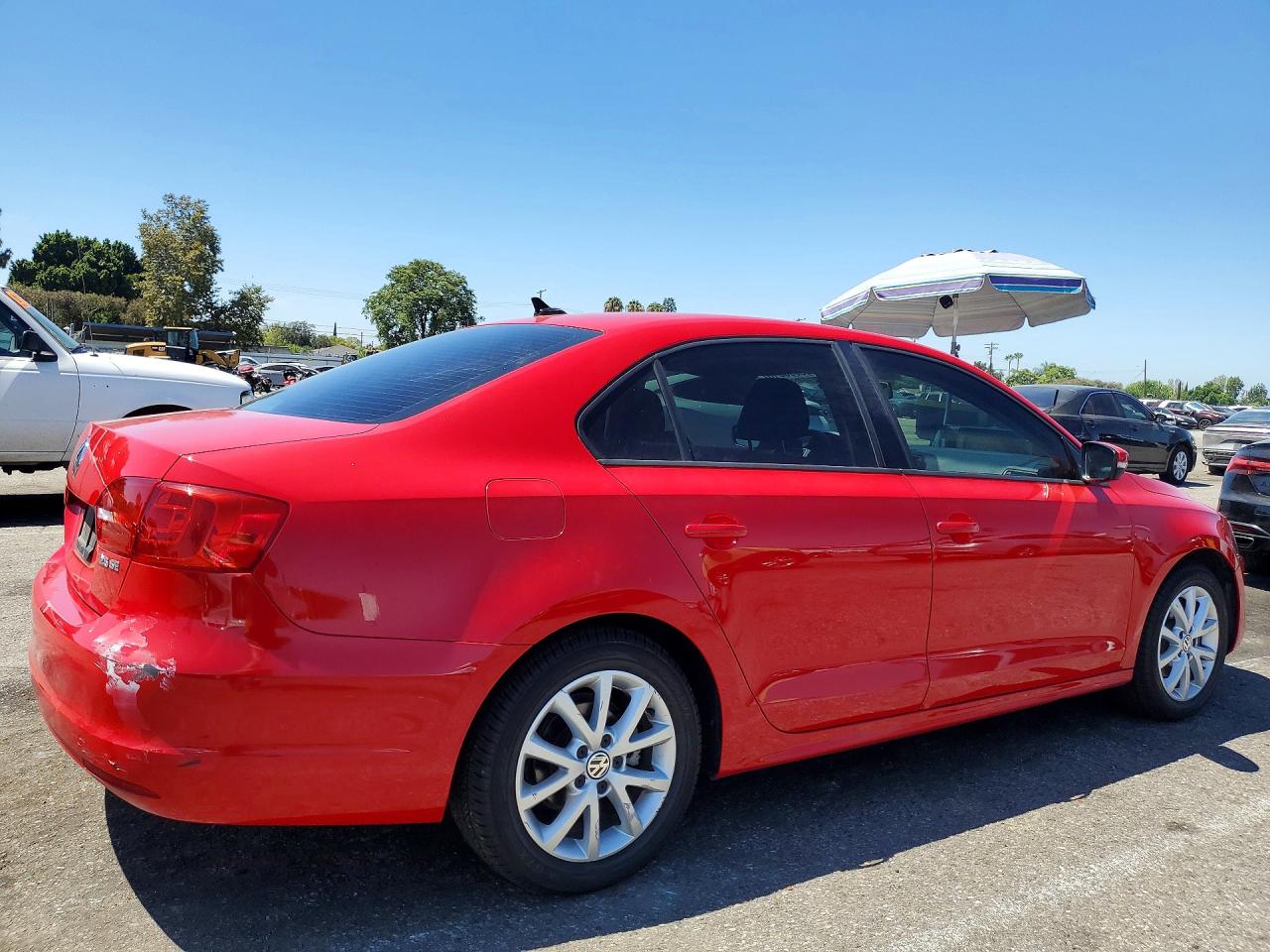 2012 Volkswagen Jetta Se Красный vin: 3VWDP7AJ3CM413803