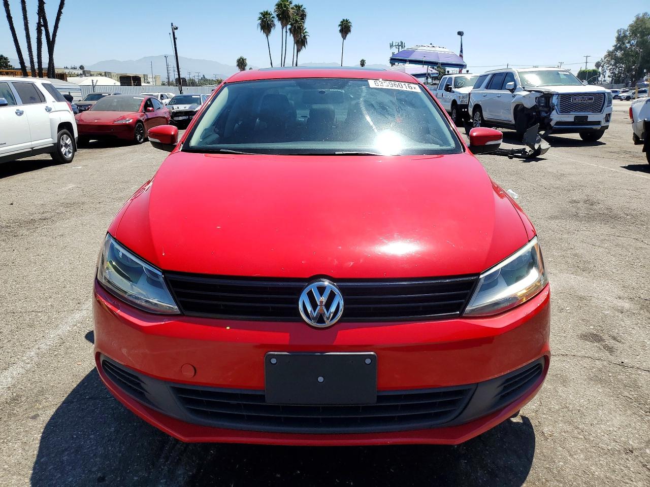 2012 Volkswagen Jetta Se Красный vin: 3VWDP7AJ3CM413803
