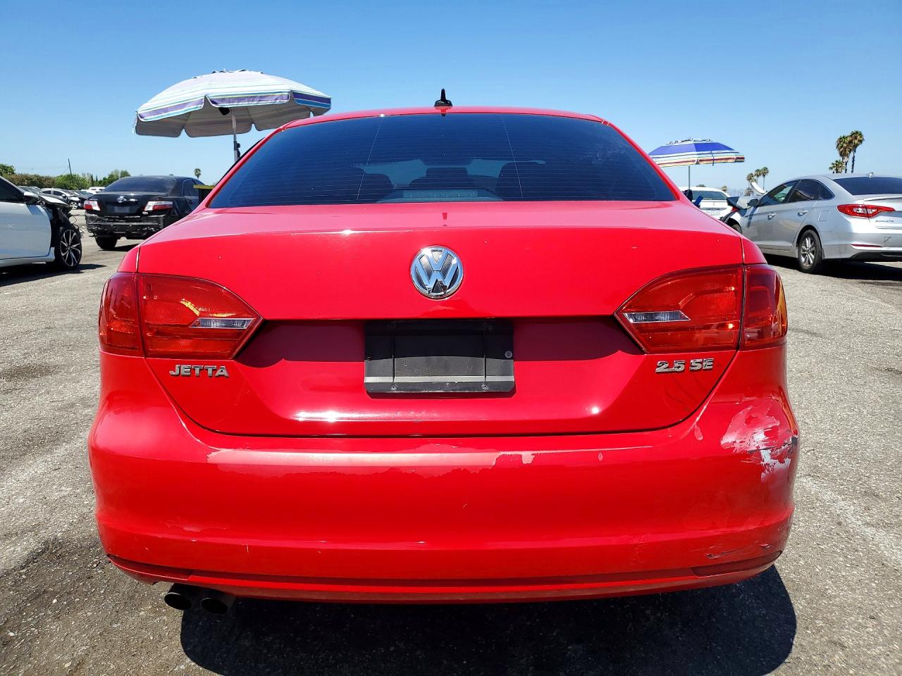 2012 Volkswagen Jetta Se Красный vin: 3VWDP7AJ3CM413803