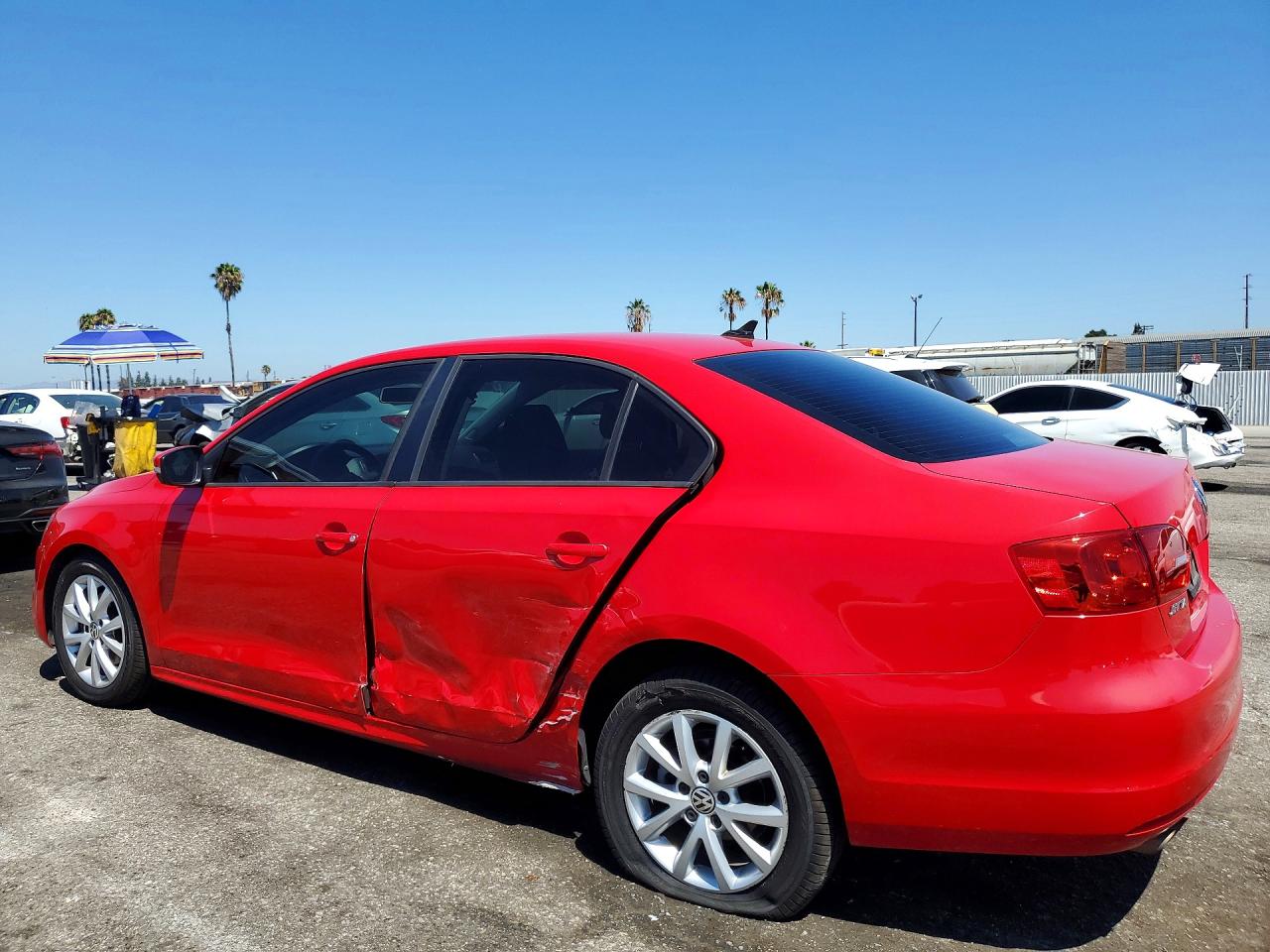 2012 Volkswagen Jetta Se Красный vin: 3VWDP7AJ3CM413803