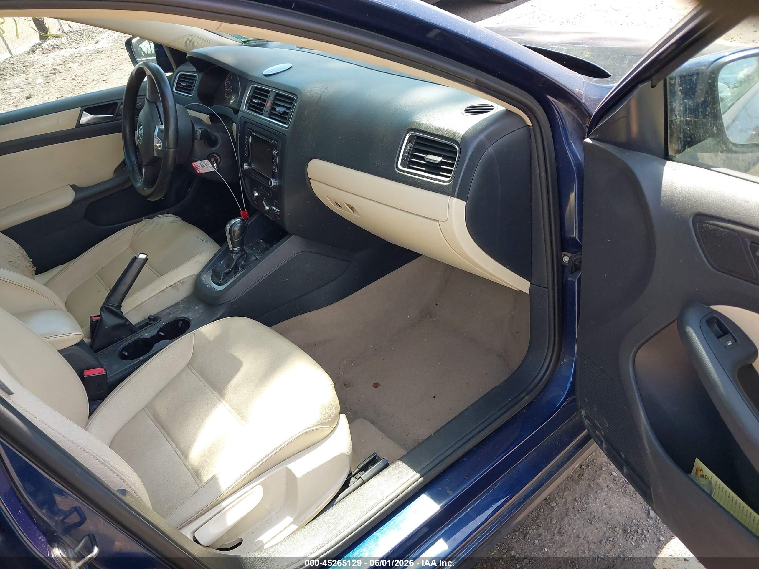 2012 Volkswagen Jetta 2.5l Se Синий vin: 3VWDP7AJ3CM414045