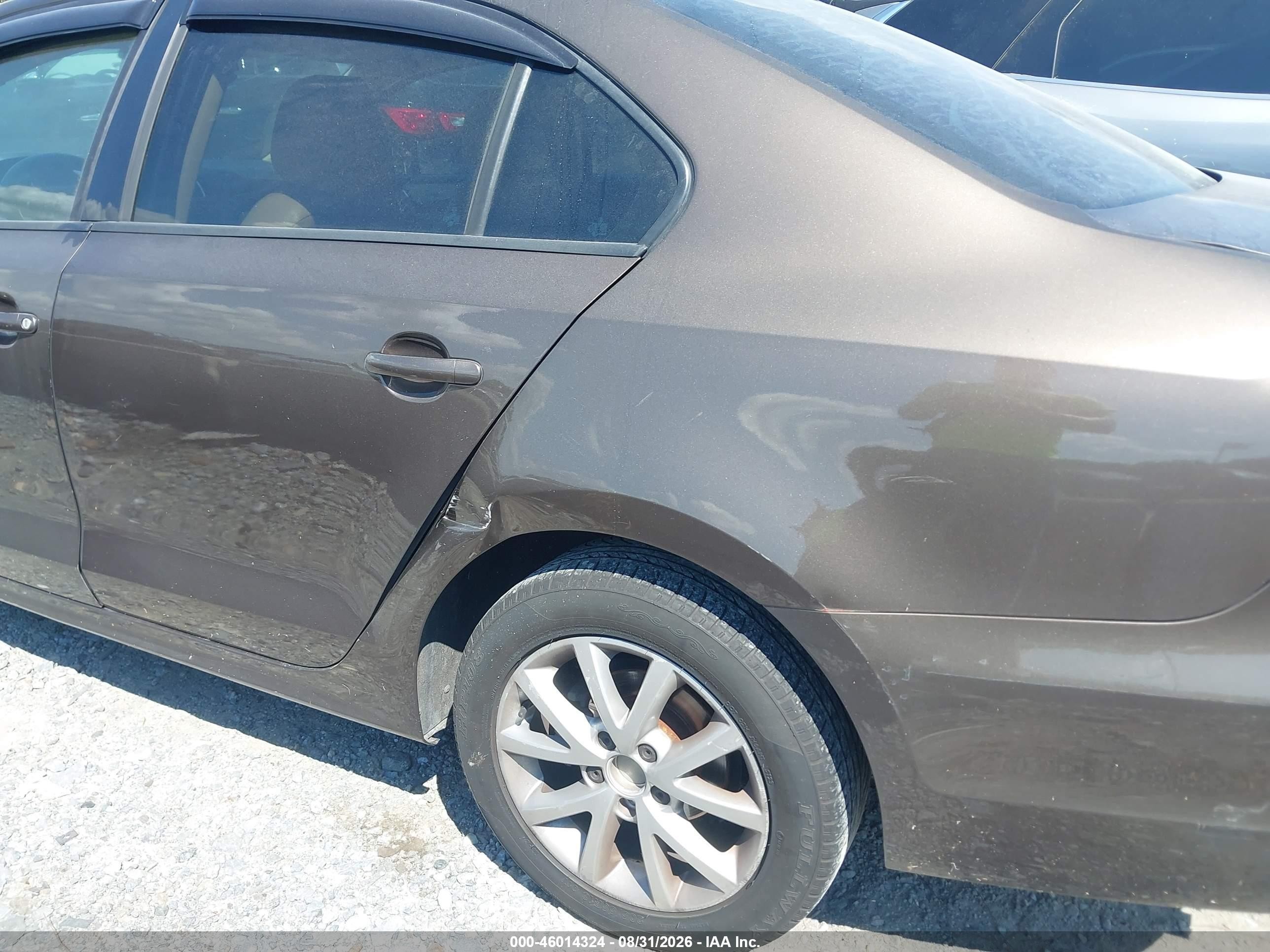 2012 Volkswagen Jetta 2.5l Se Brown vin: 3VWDP7AJ3CM419035