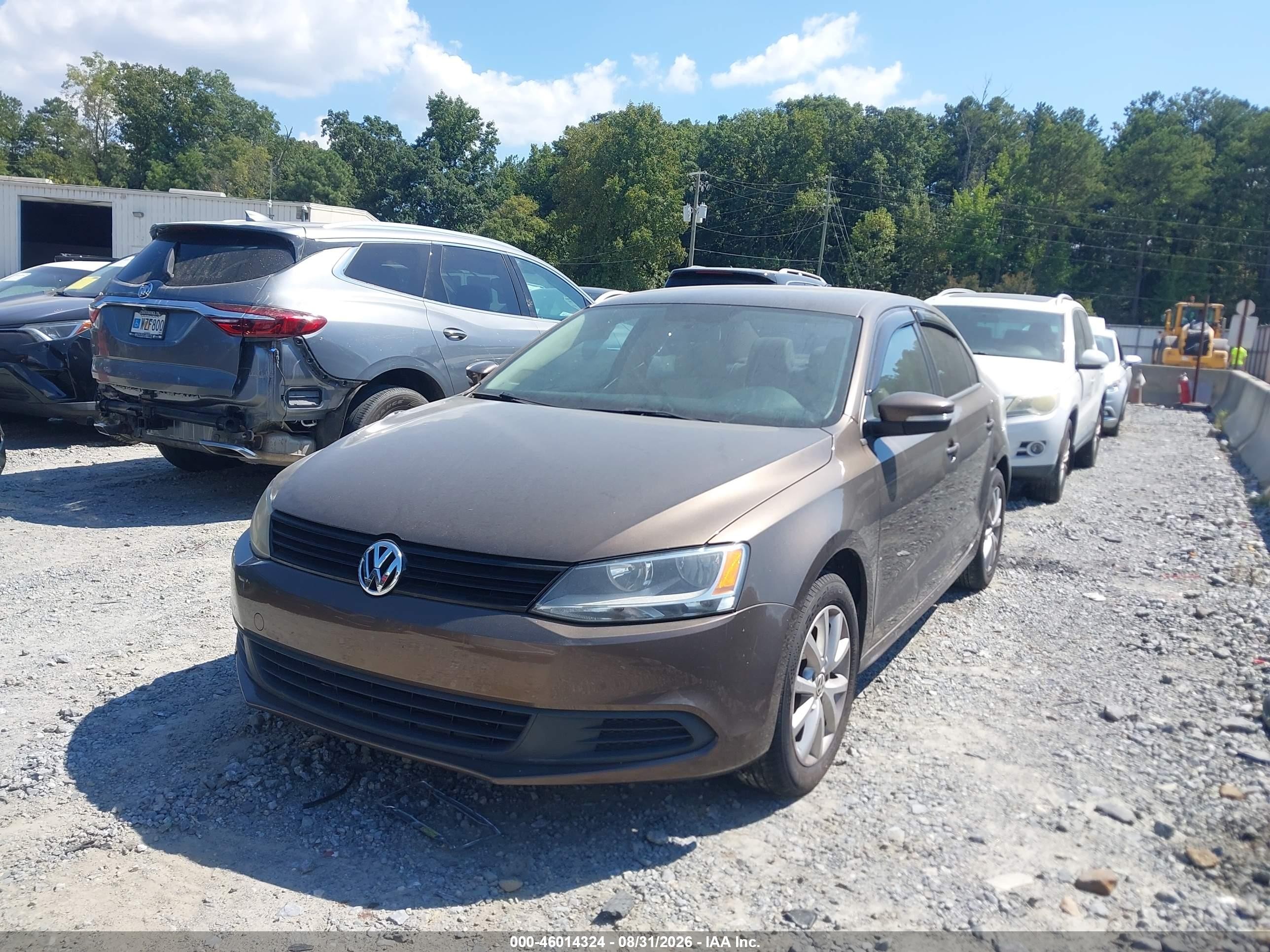 2012 Volkswagen Jetta 2.5l Se Brown vin: 3VWDP7AJ3CM419035