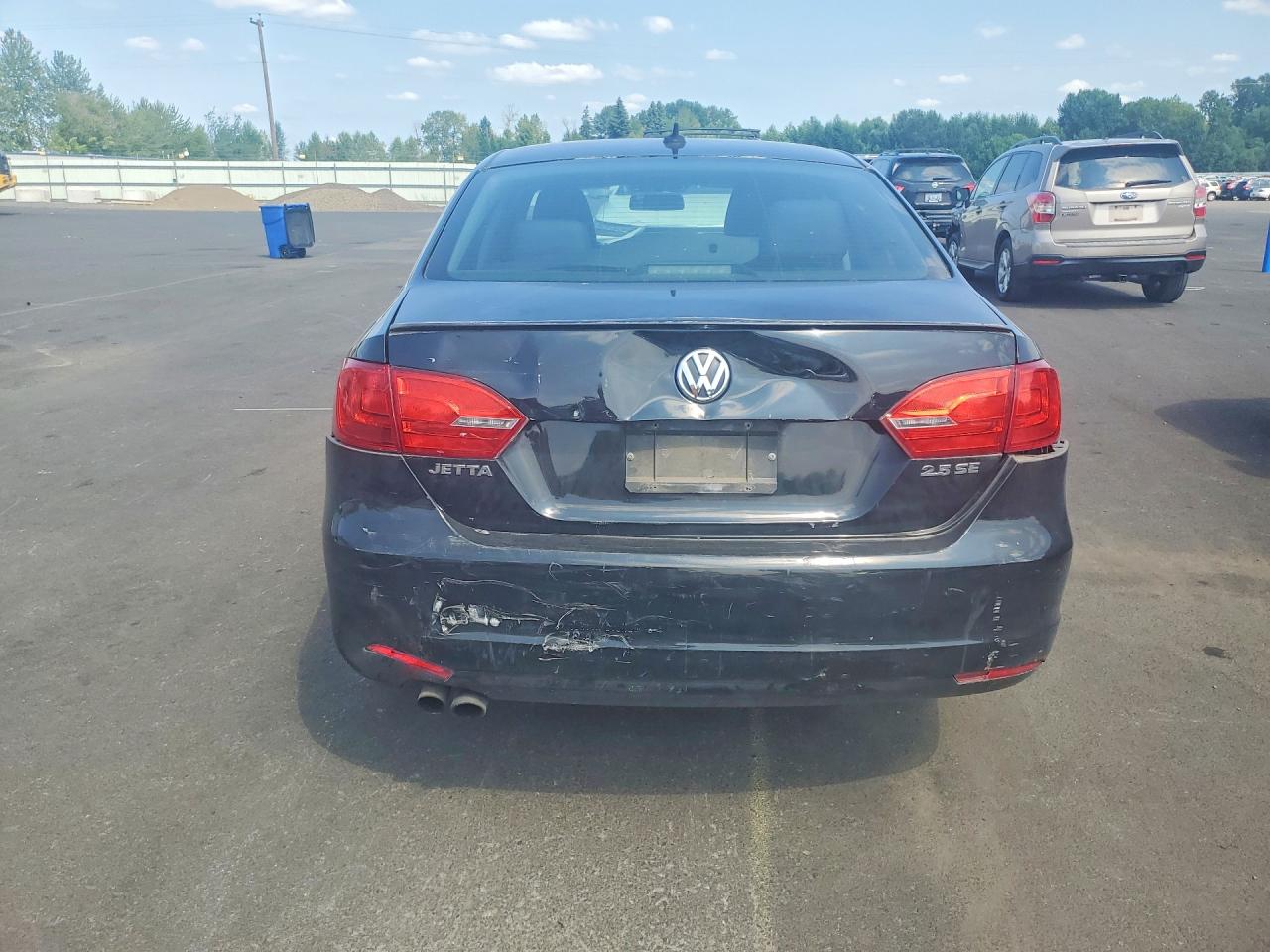 2012 Volkswagen Jetta Se Black vin: 3VWDP7AJ3CM427197