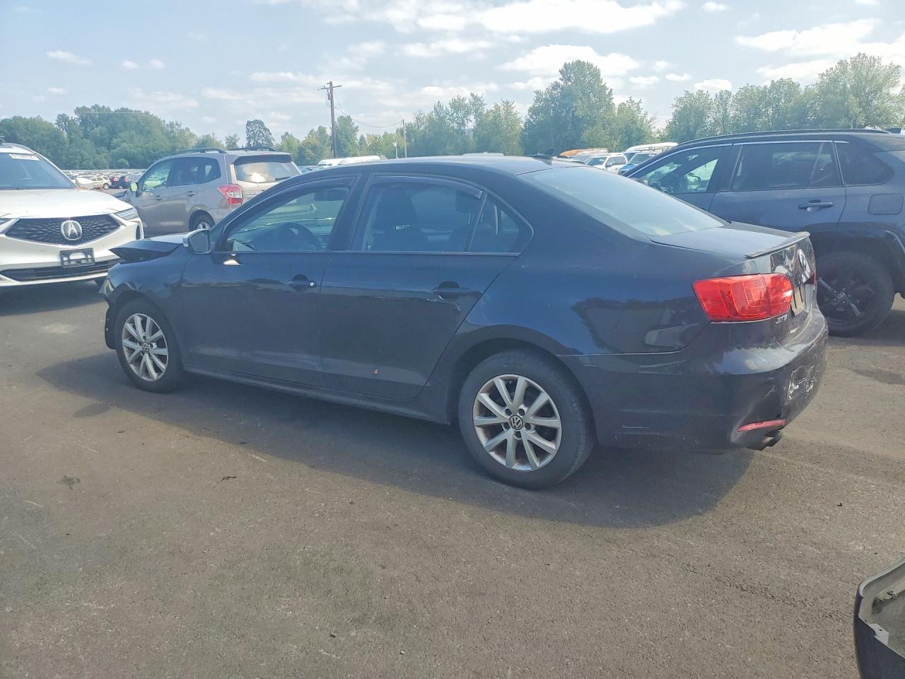 2012 Volkswagen Jetta Se Black vin: 3VWDP7AJ3CM427197