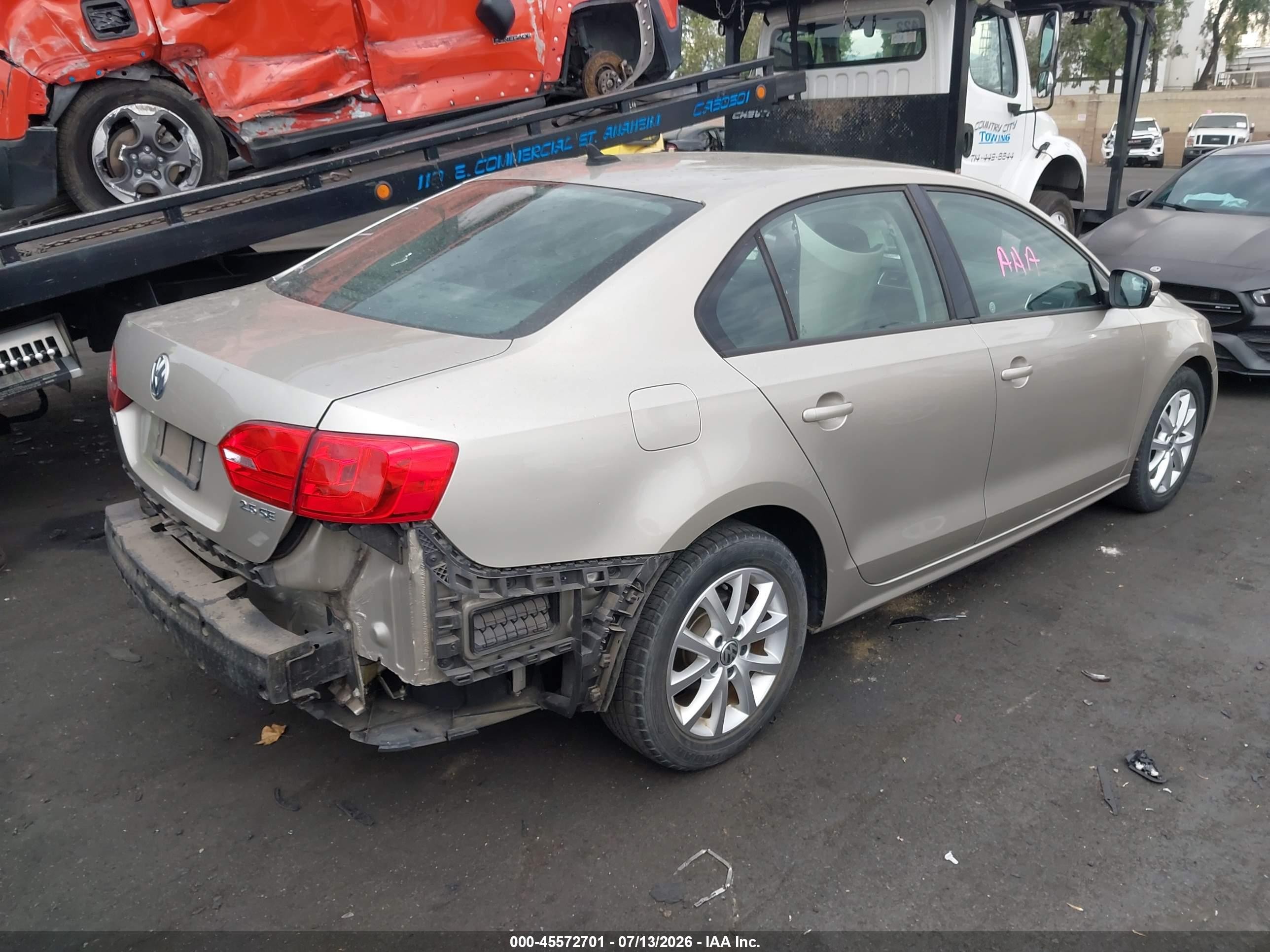 2012 Volkswagen Jetta 2.5l Se Gold vin: 3VWDP7AJ3CM460040