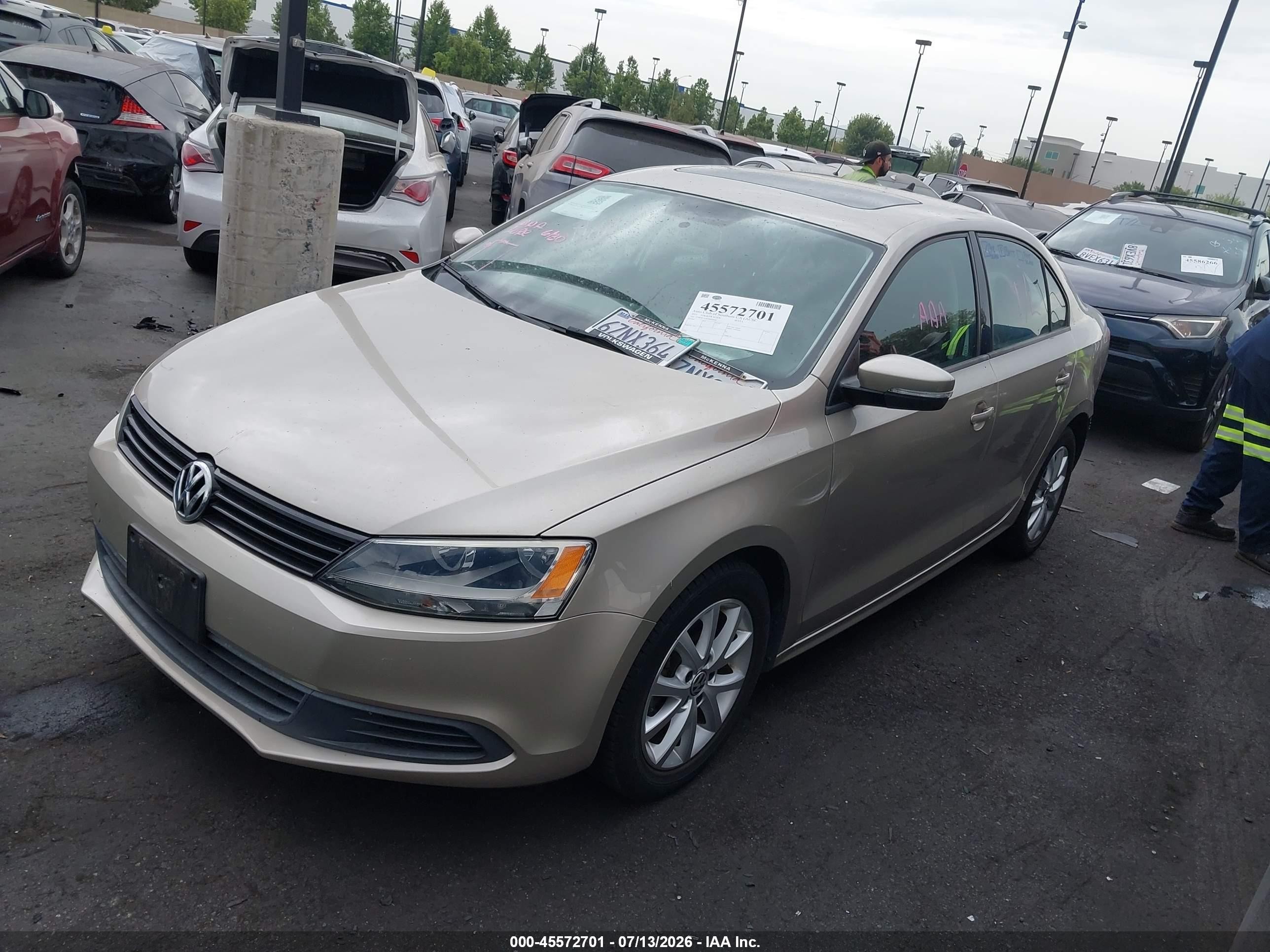 2012 Volkswagen Jetta 2.5l Se Gold vin: 3VWDP7AJ3CM460040