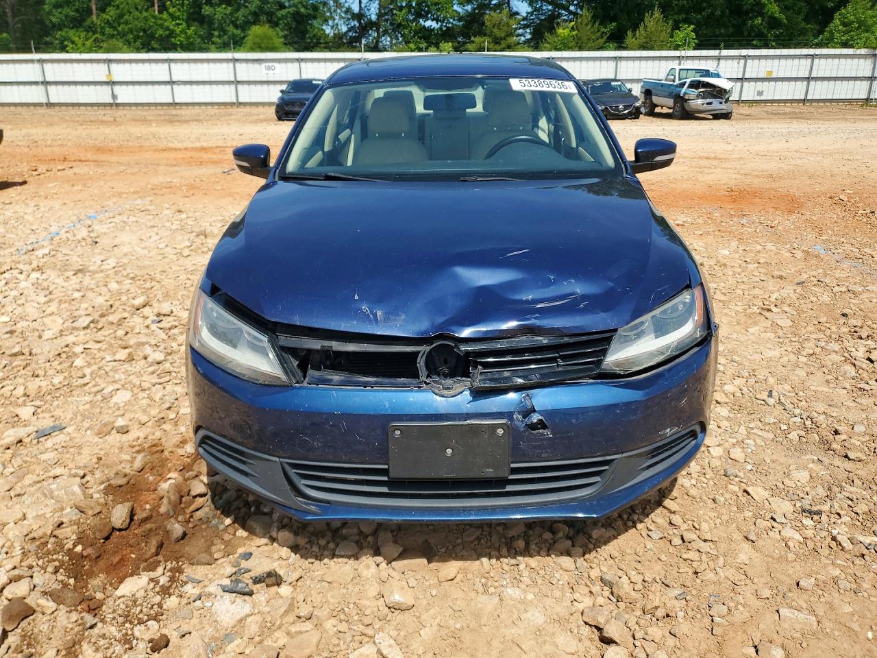 2012 Volkswagen Jetta Blue vin: 3VWDP7AJ3CM468722