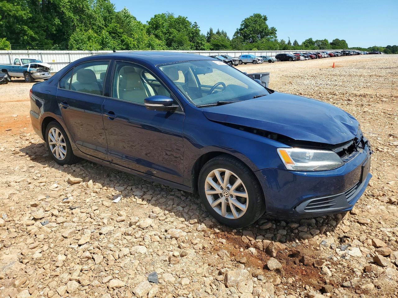 2012 Volkswagen Jetta Blue vin: 3VWDP7AJ3CM468722