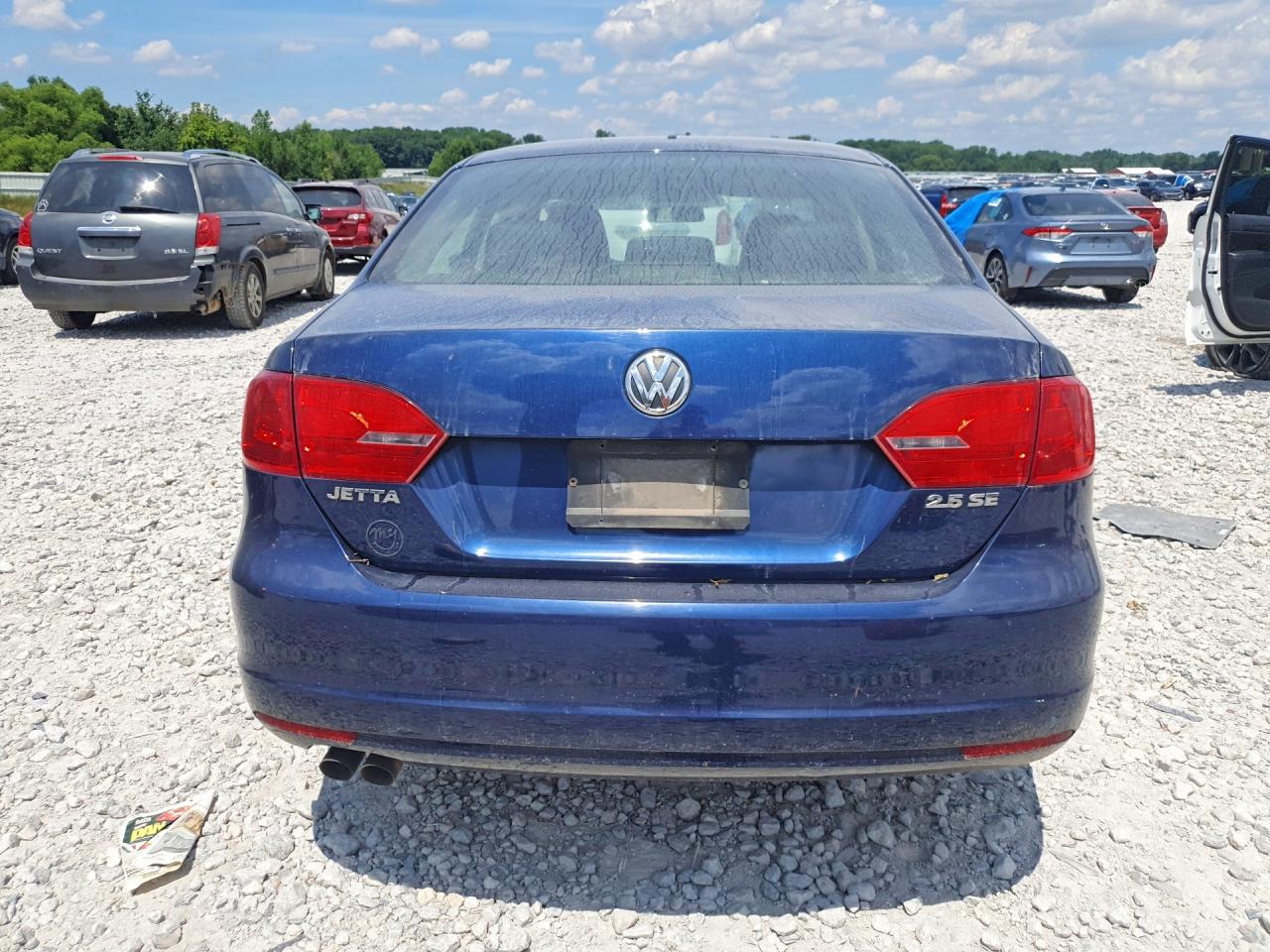 2013 Volkswagen Jetta Se Blue vin: 3VWDP7AJ3DM218219
