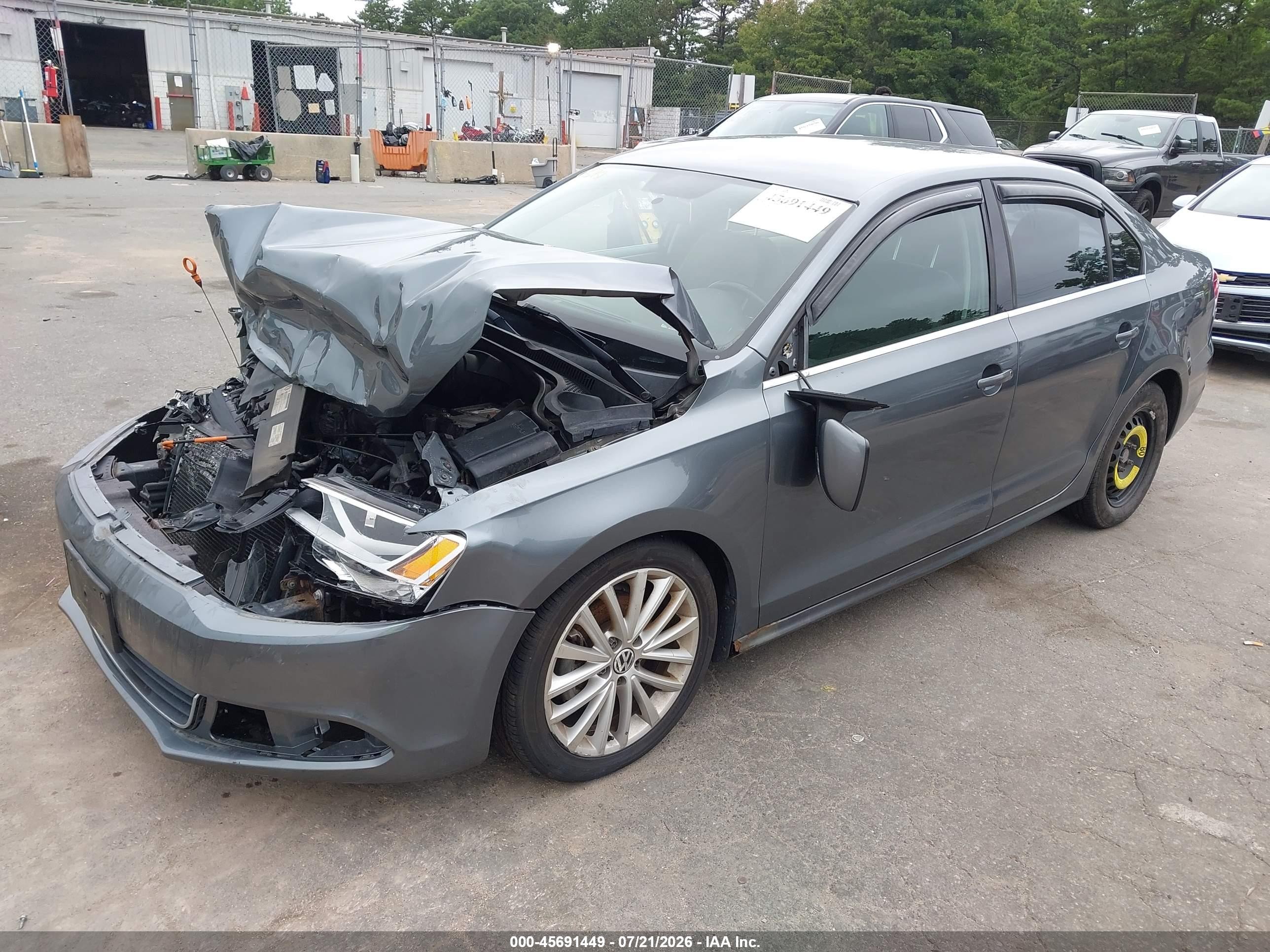 2013 Volkswagen Jetta 2.5l Se Gray vin: 3VWDP7AJ3DM218611
