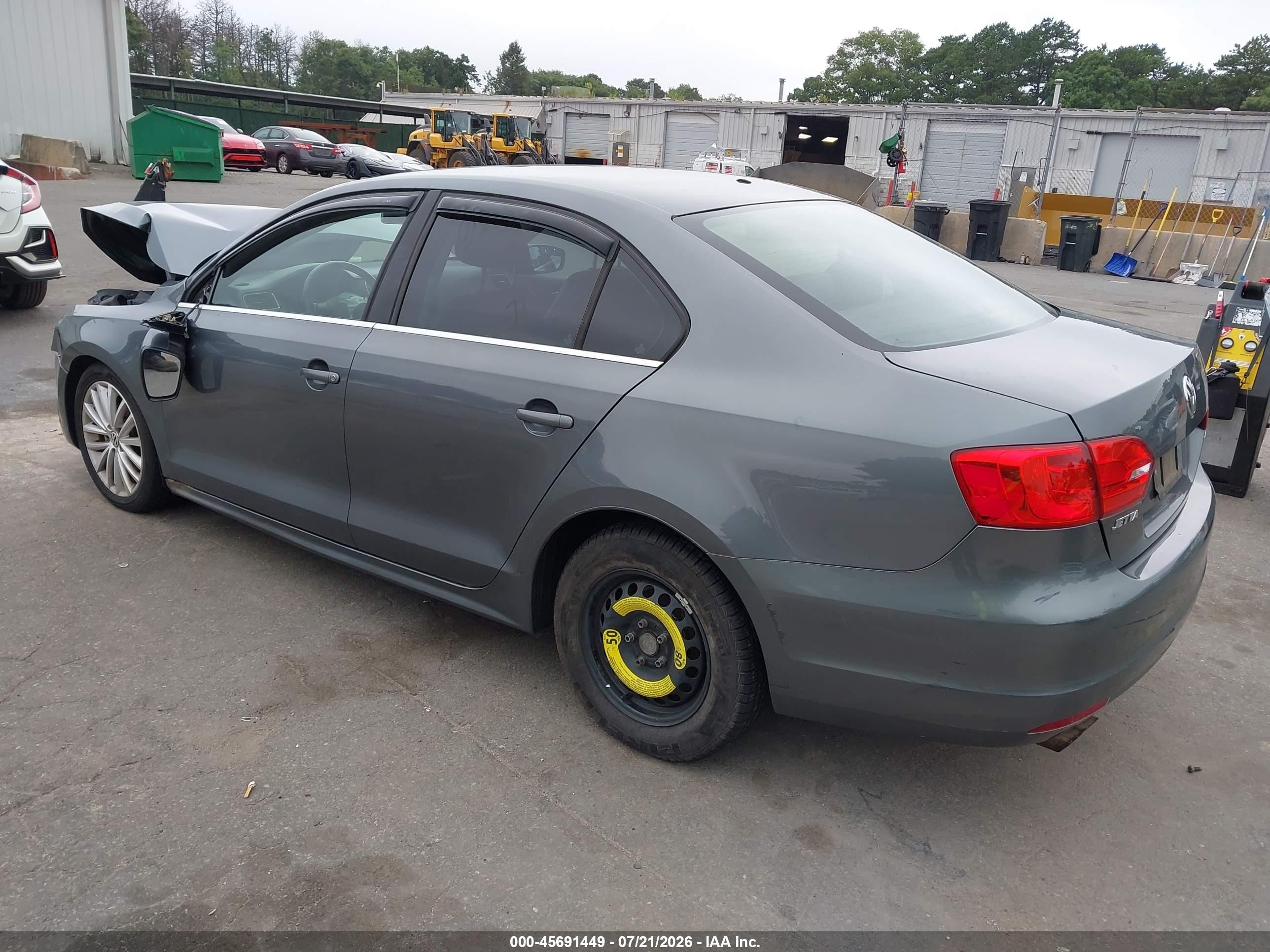 2013 Volkswagen Jetta 2.5l Se Gray vin: 3VWDP7AJ3DM218611