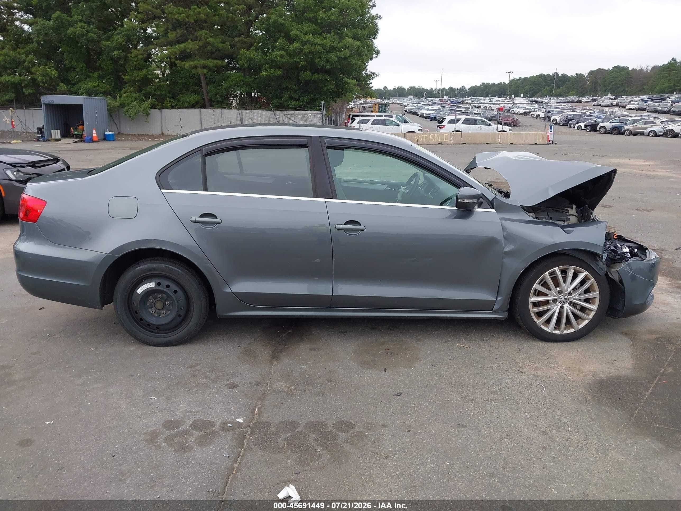 2013 Volkswagen Jetta 2.5l Se Gray vin: 3VWDP7AJ3DM218611