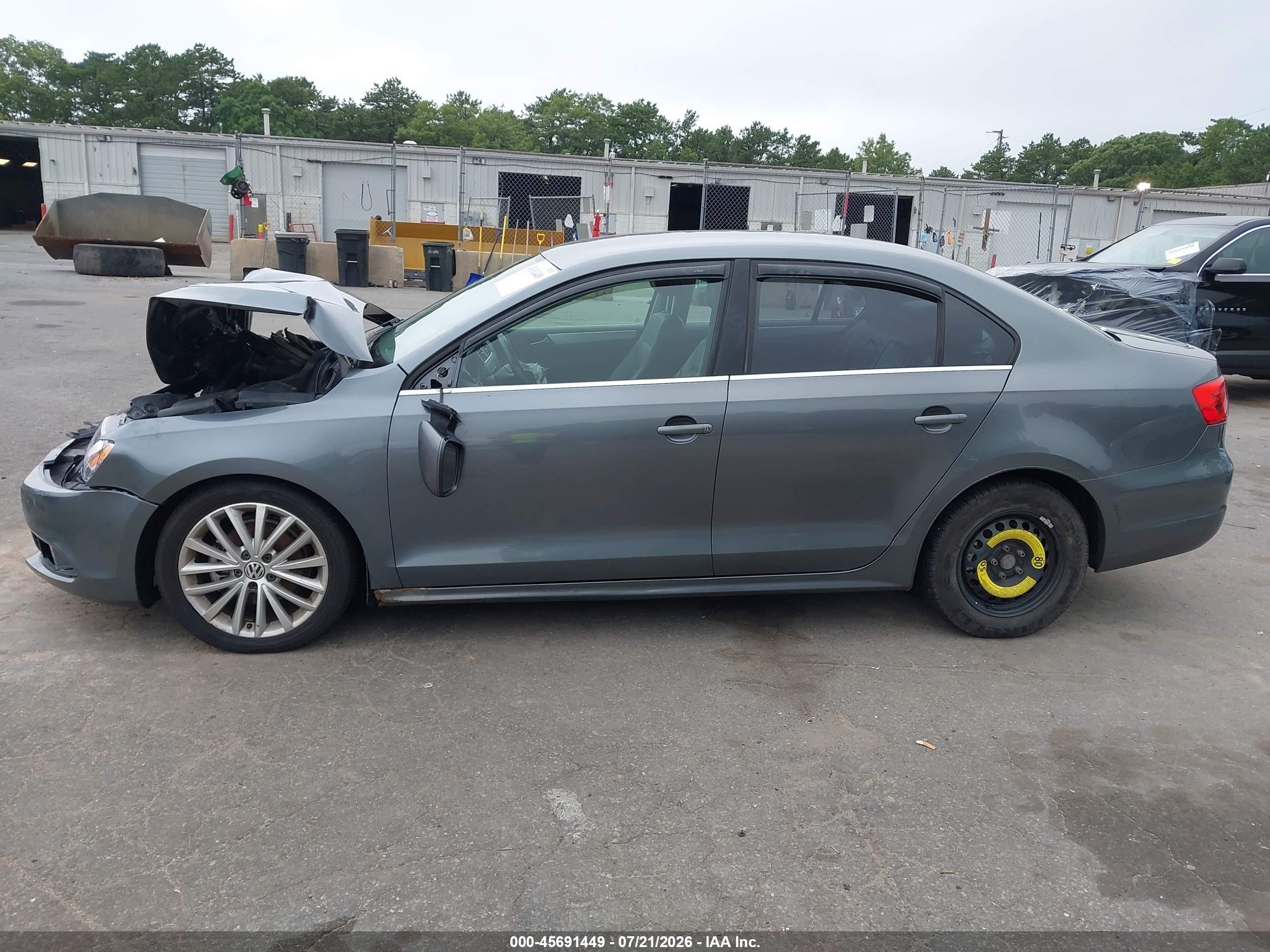 2013 Volkswagen Jetta 2.5l Se Gray vin: 3VWDP7AJ3DM218611