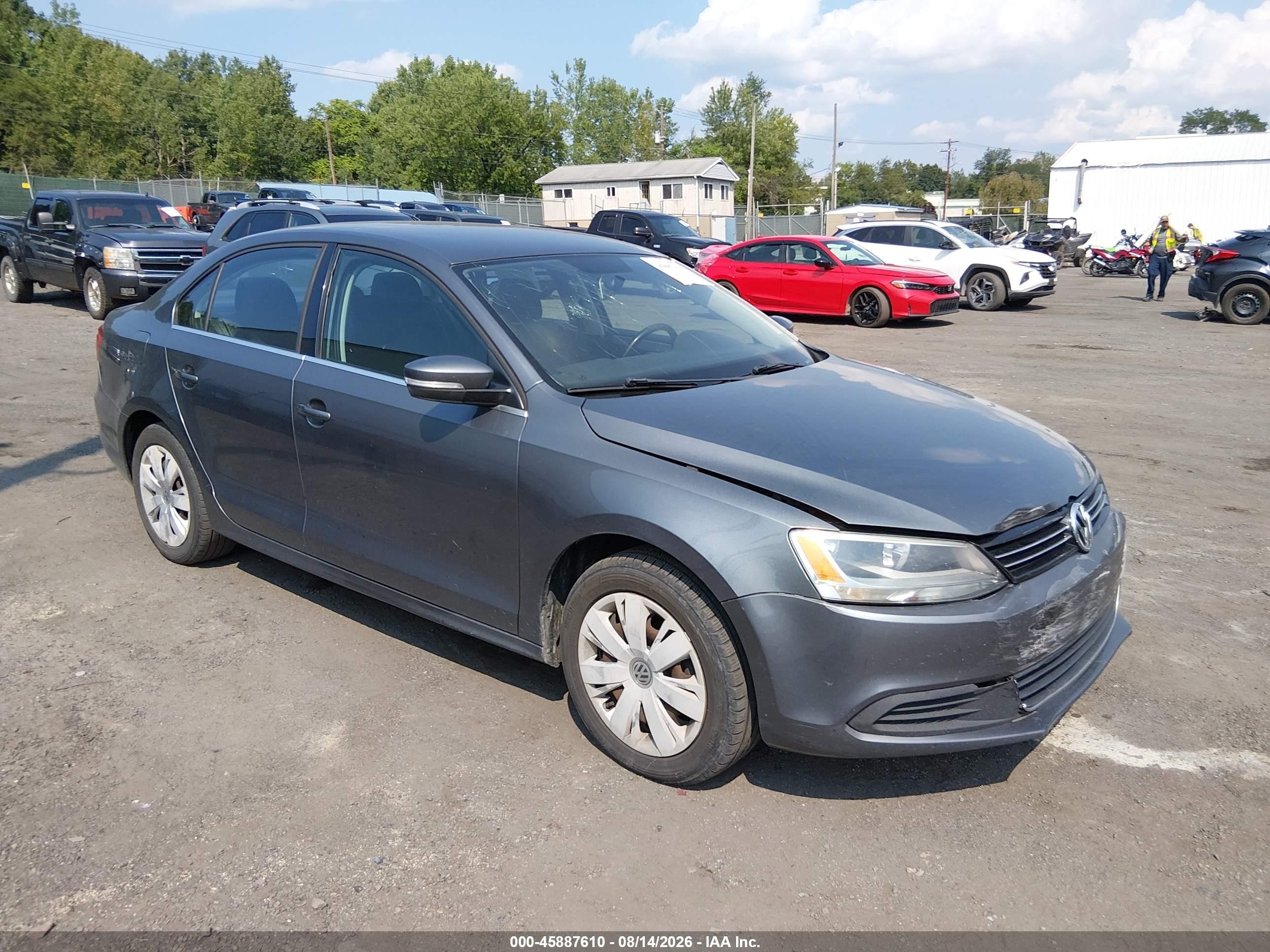 2013 Volkswagen Jetta 2.5l Se Gray vin: 3VWDP7AJ3DM220097