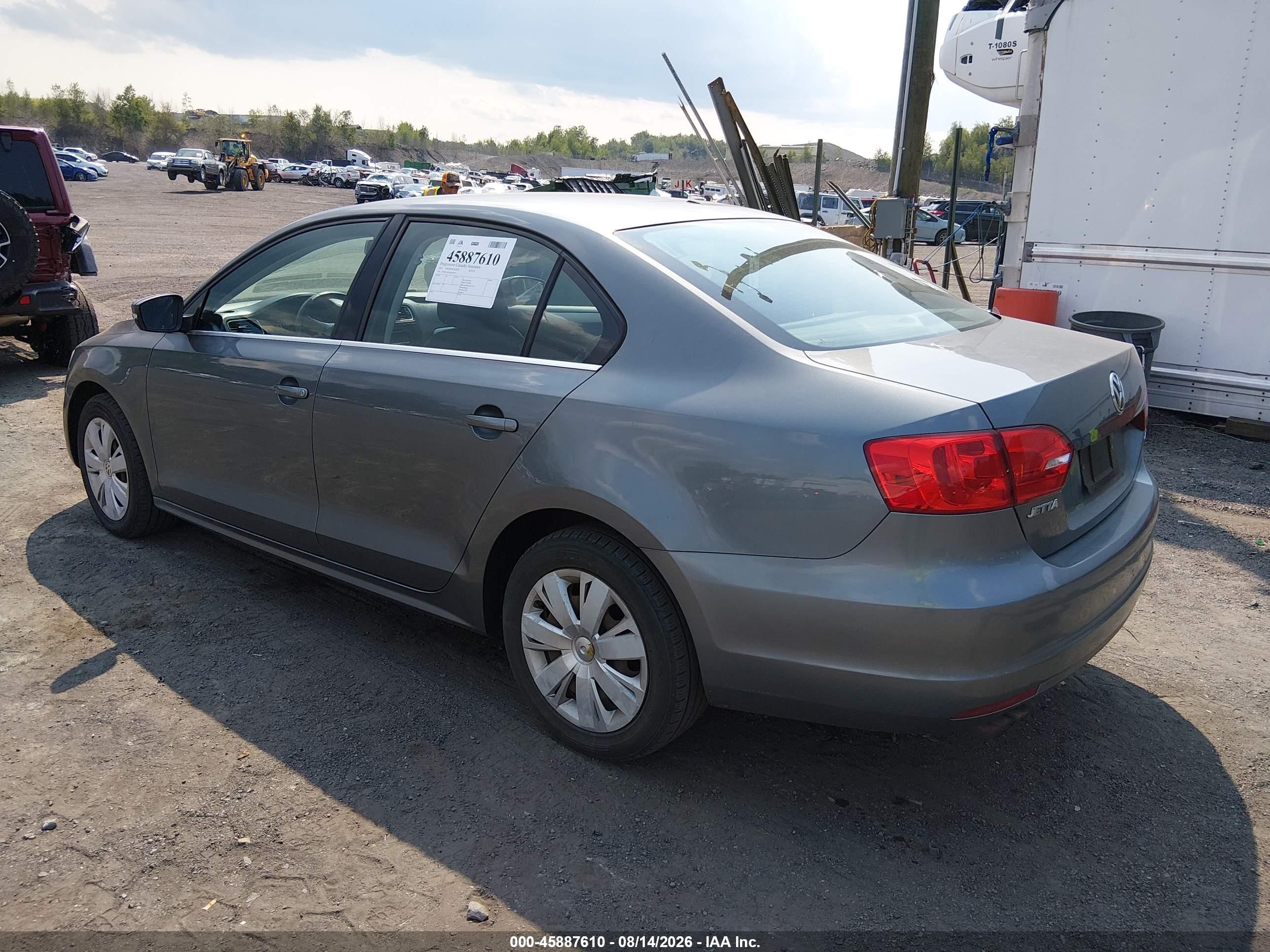2013 Volkswagen Jetta 2.5l Se Gray vin: 3VWDP7AJ3DM220097