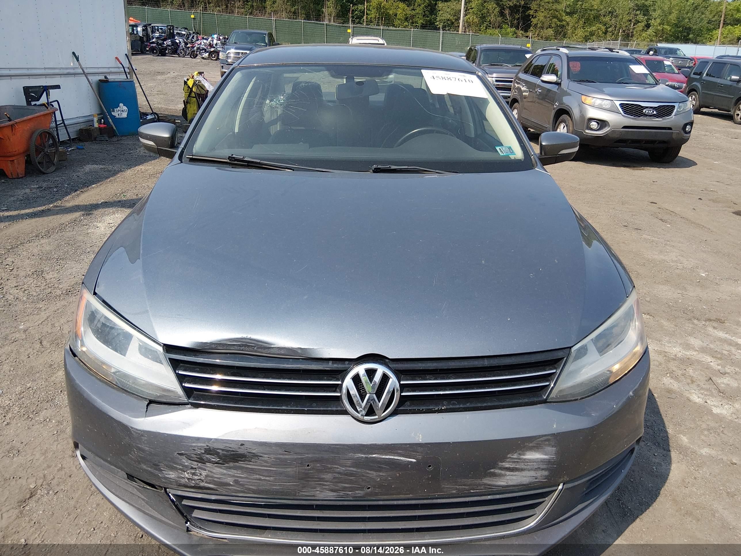 2013 Volkswagen Jetta 2.5l Se Gray vin: 3VWDP7AJ3DM220097
