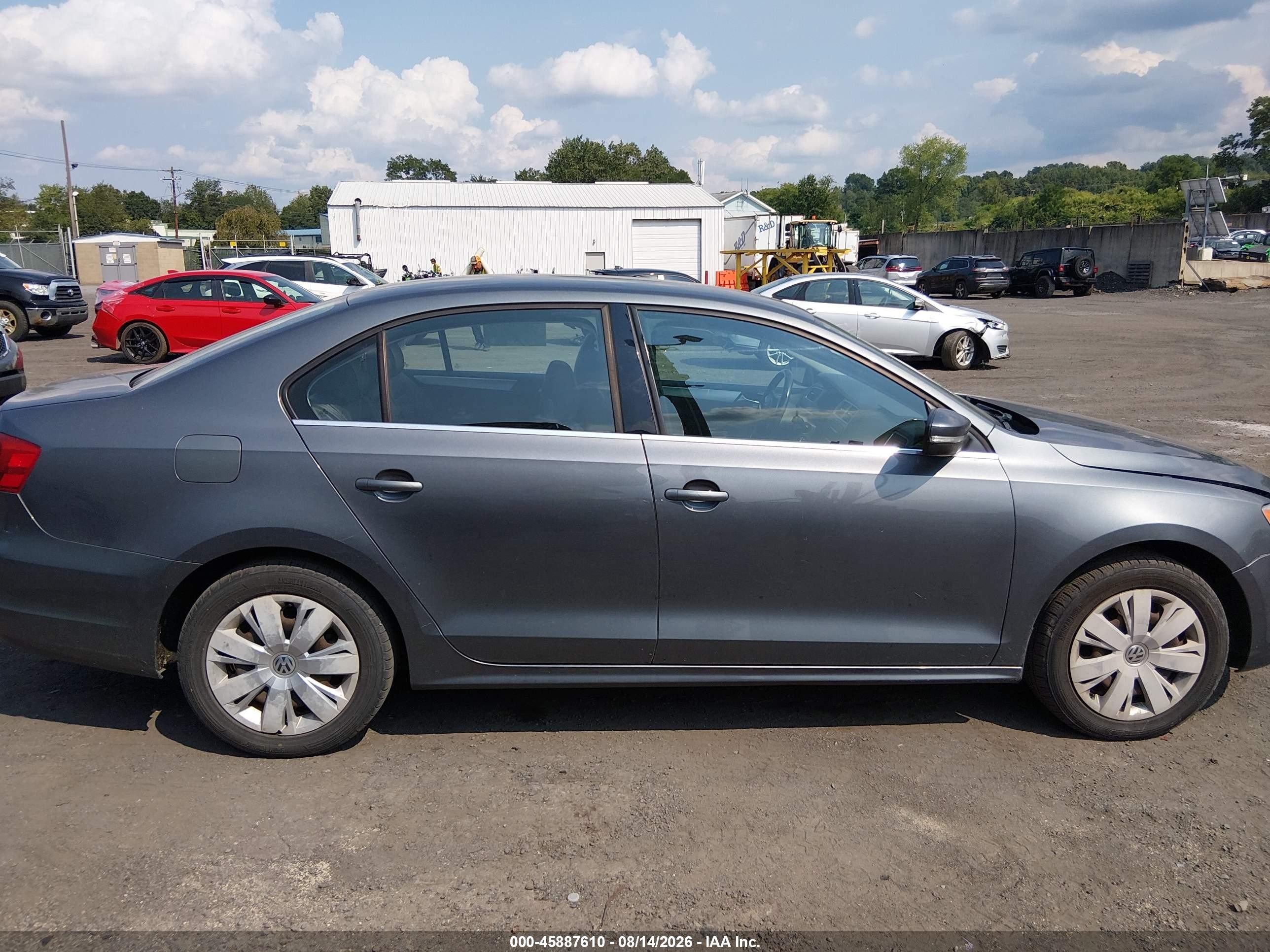 2013 Volkswagen Jetta 2.5l Se Gray vin: 3VWDP7AJ3DM220097