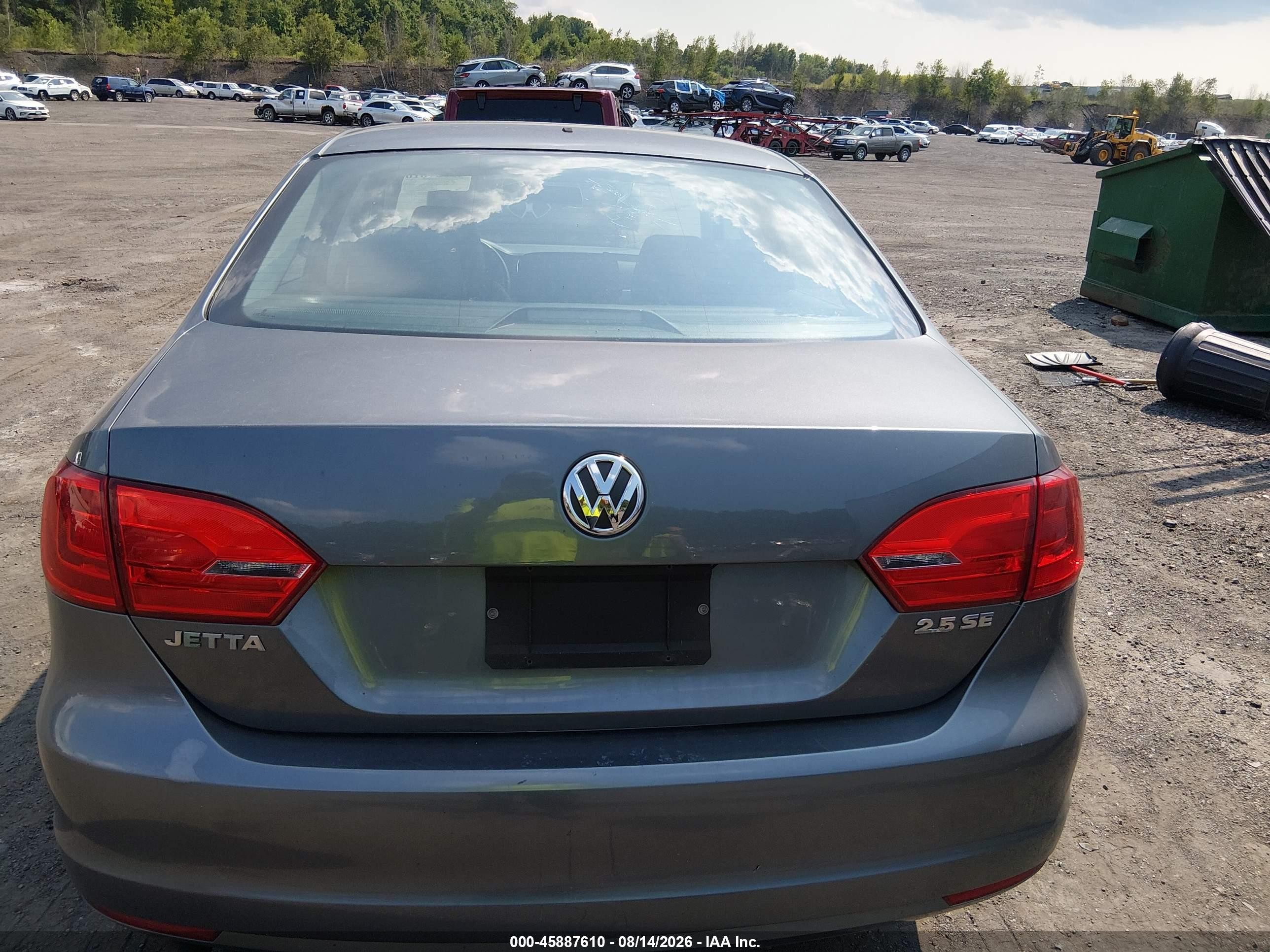 2013 Volkswagen Jetta 2.5l Se Gray vin: 3VWDP7AJ3DM220097